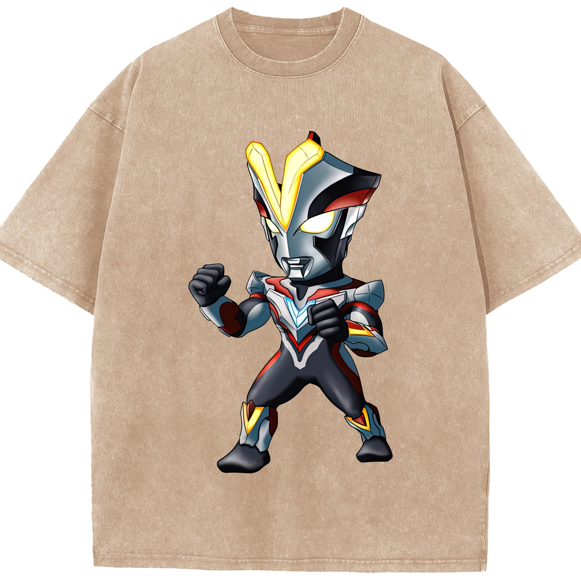 （画像用） ウルトラマン Ultraman 綿100% ヴィンテージ風 半袖Tシャツ（フロントプリント）