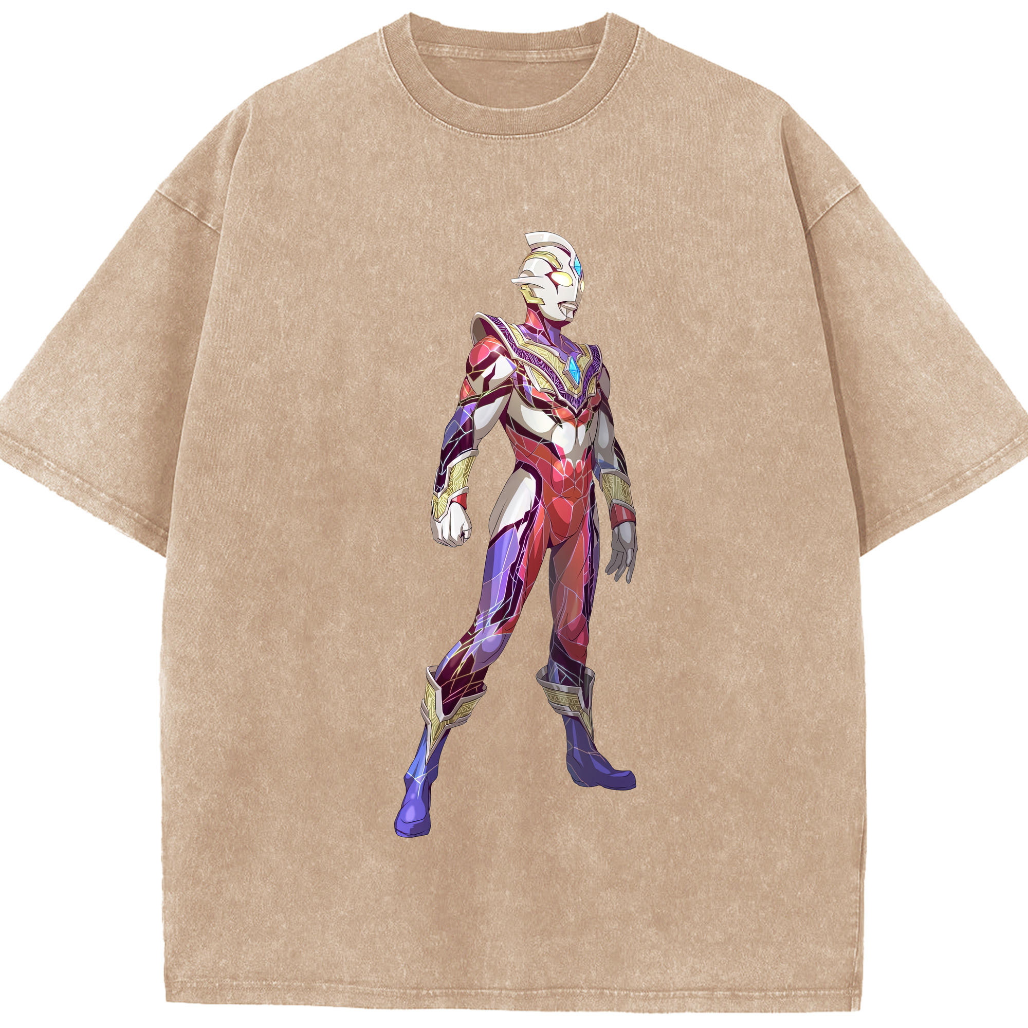 （画像用） ウルトラマン Ultraman 綿100% ヴィンテージ風 半袖Tシャツ（フロントプリント）