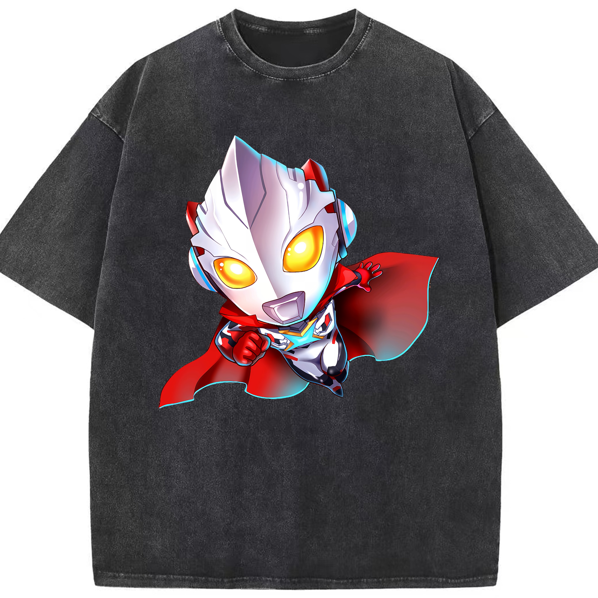 （画像用） ウルトラマン Ultraman 綿100% ヴィンテージ風 半袖Tシャツ（フロントプリント）
