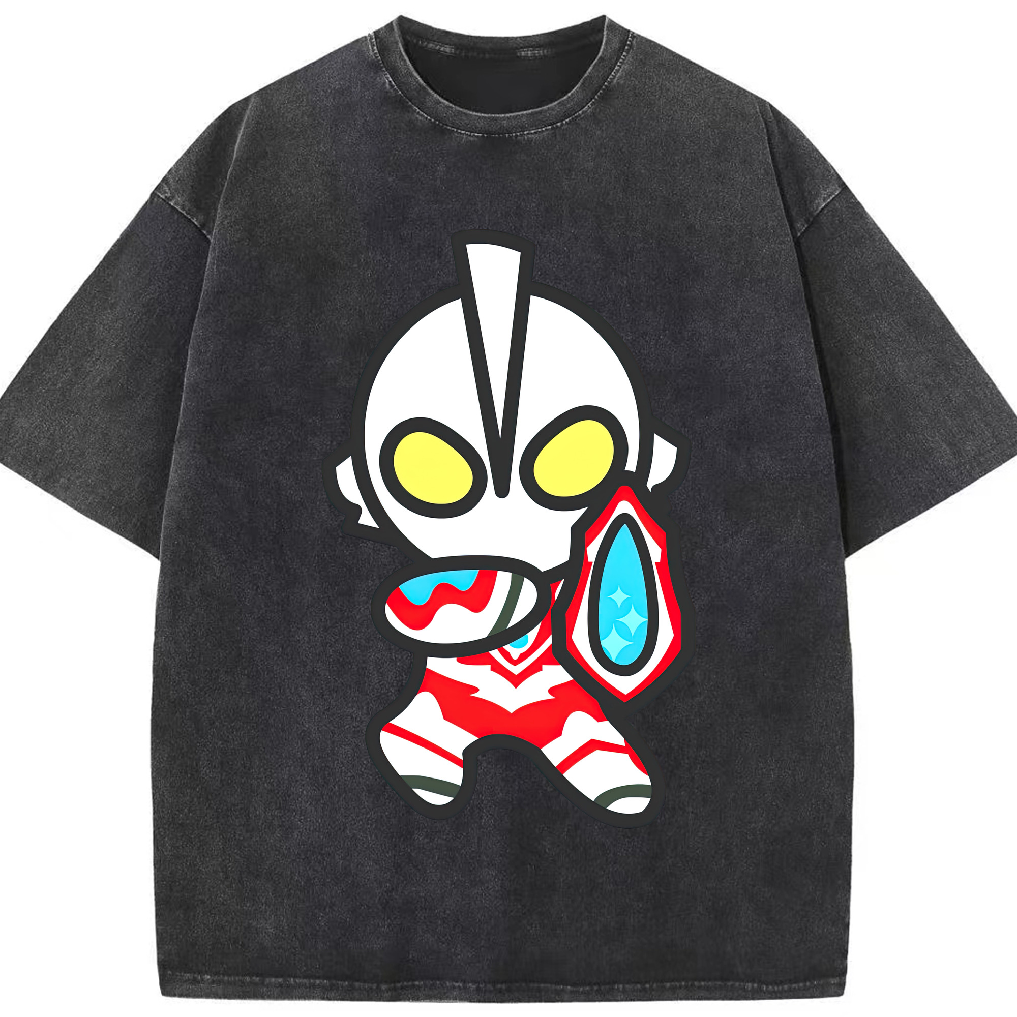 （画像用） ウルトラマン Ultraman 綿100% ヴィンテージ風 半袖Tシャツ（フロントプリント）