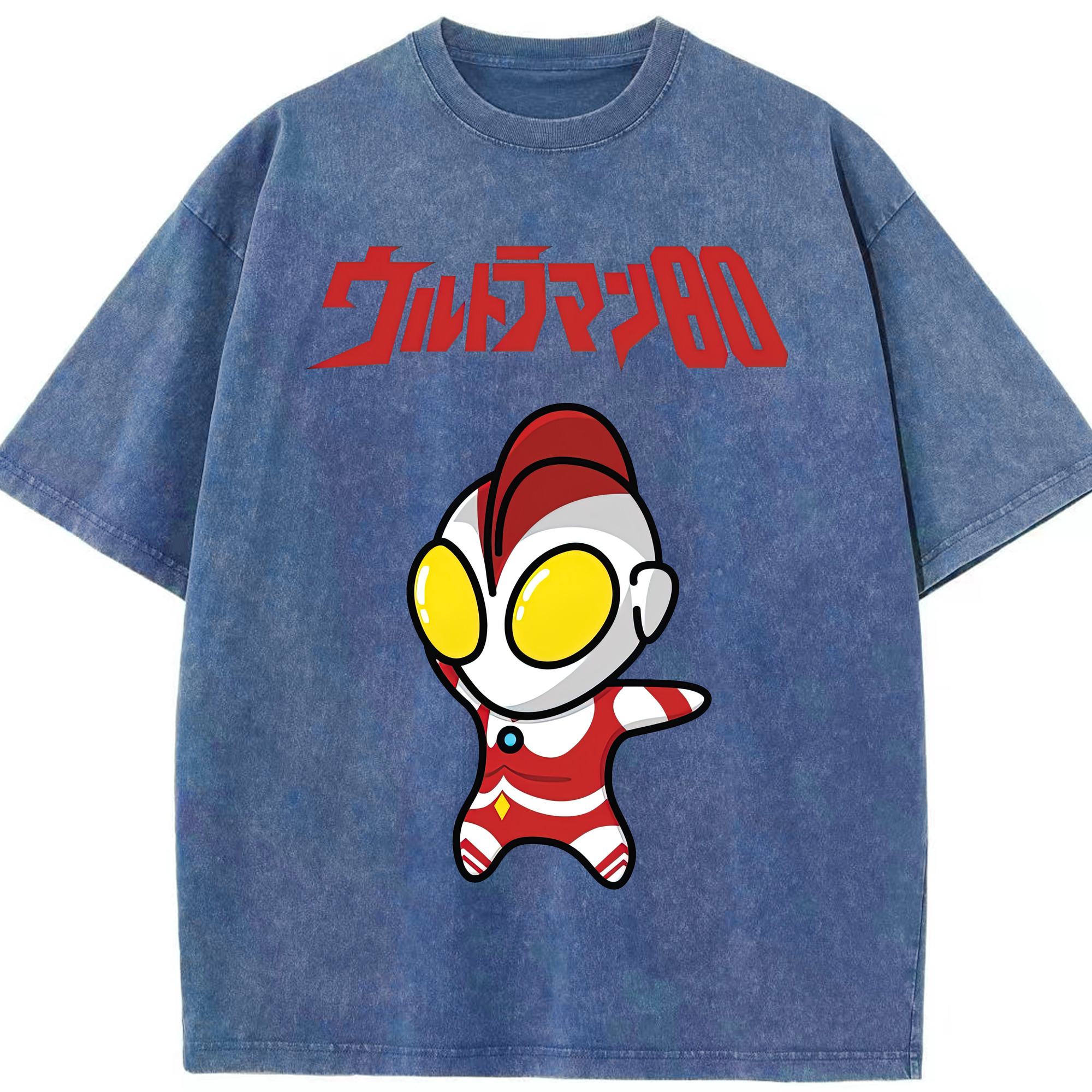 （画像用） ウルトラマン Ultraman 綿100% ヴィンテージ風 半袖Tシャツ（フロントプリント）