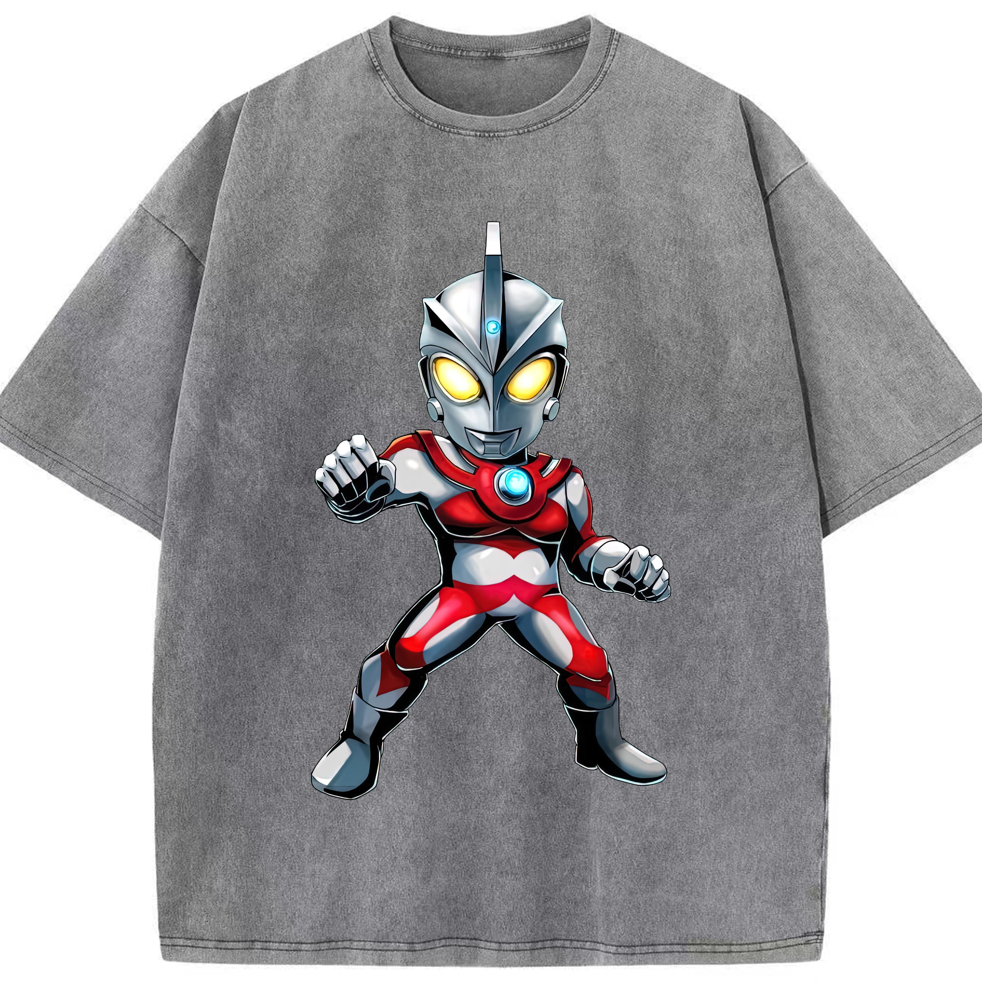 （画像用） ウルトラマン Ultraman 綿100% ヴィンテージ風 半袖Tシャツ（フロントプリント）