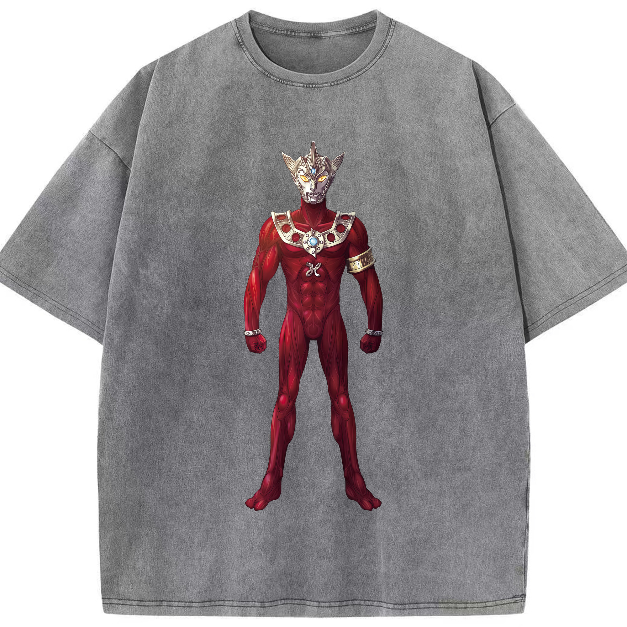 （画像用） ウルトラマン Ultraman 綿100% ヴィンテージ風 半袖Tシャツ（フロントプリント）