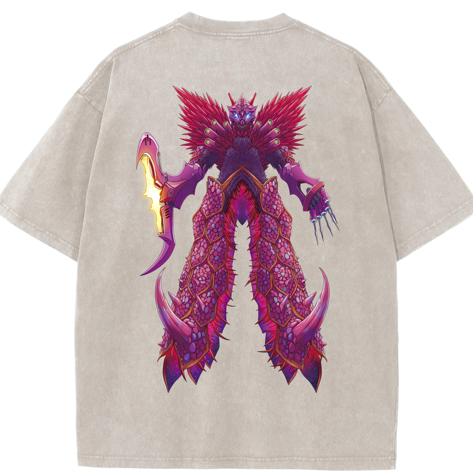 （画像用） ウルトラマン Ultraman 綿100% ヴィンテージ風 半袖Tシャツ（背面プリント）