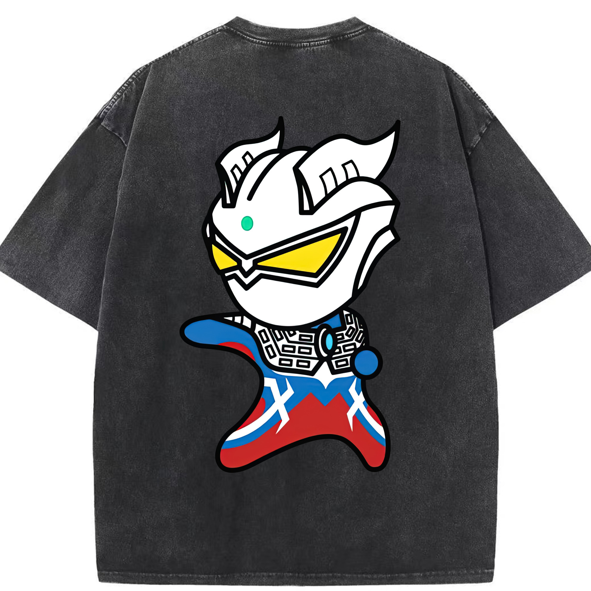 （画像用） ウルトラマン Ultraman 綿100% ヴィンテージ風 半袖Tシャツ（背面プリント）