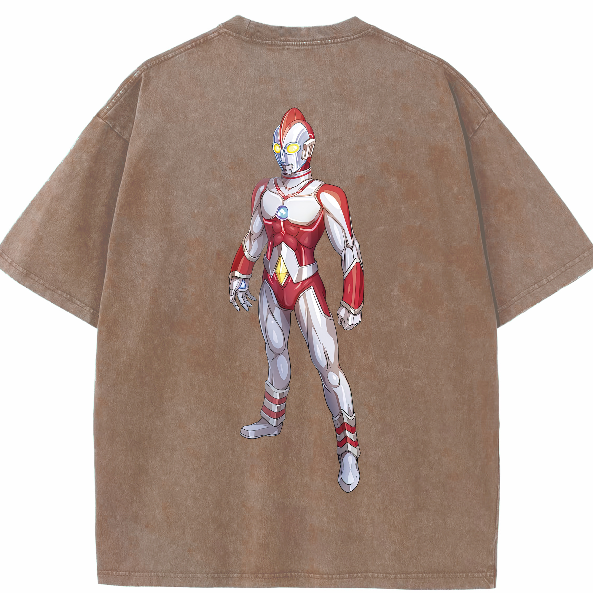 （画像用） ウルトラマン Ultraman 綿100% ヴィンテージ風 半袖Tシャツ（背面プリント）
