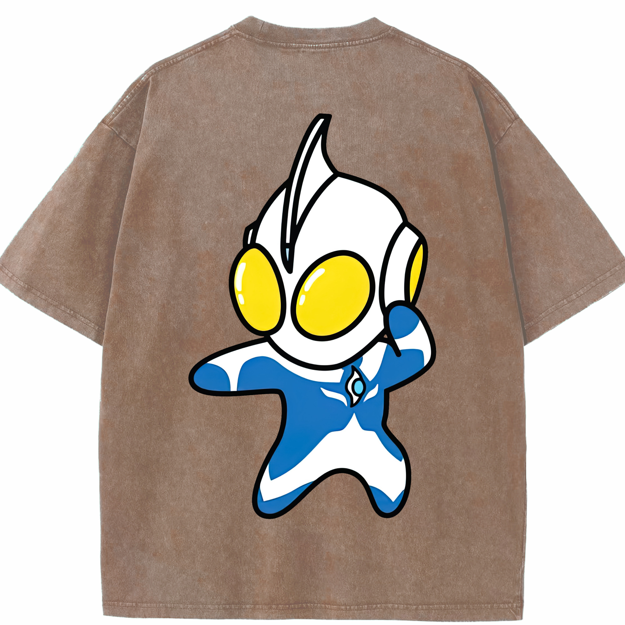 （画像用） ウルトラマン Ultraman 綿100% ヴィンテージ風 半袖Tシャツ（背面プリント）