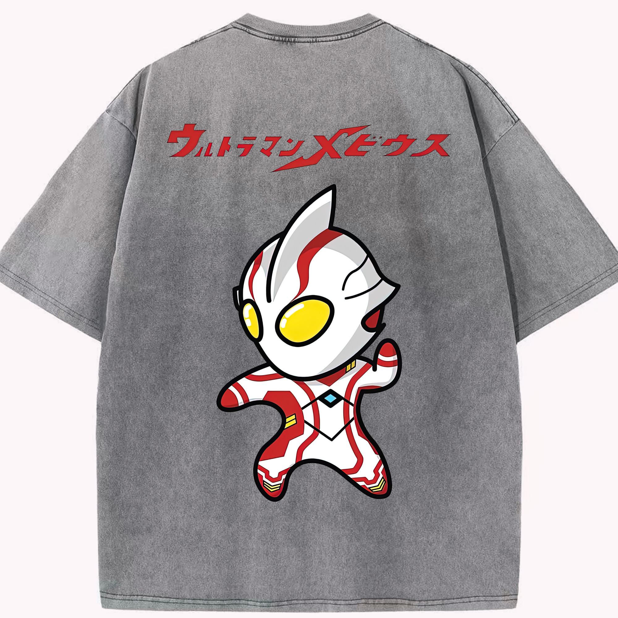 （画像用） ウルトラマン Ultraman 綿100% ヴィンテージ風 半袖Tシャツ（背面プリント）