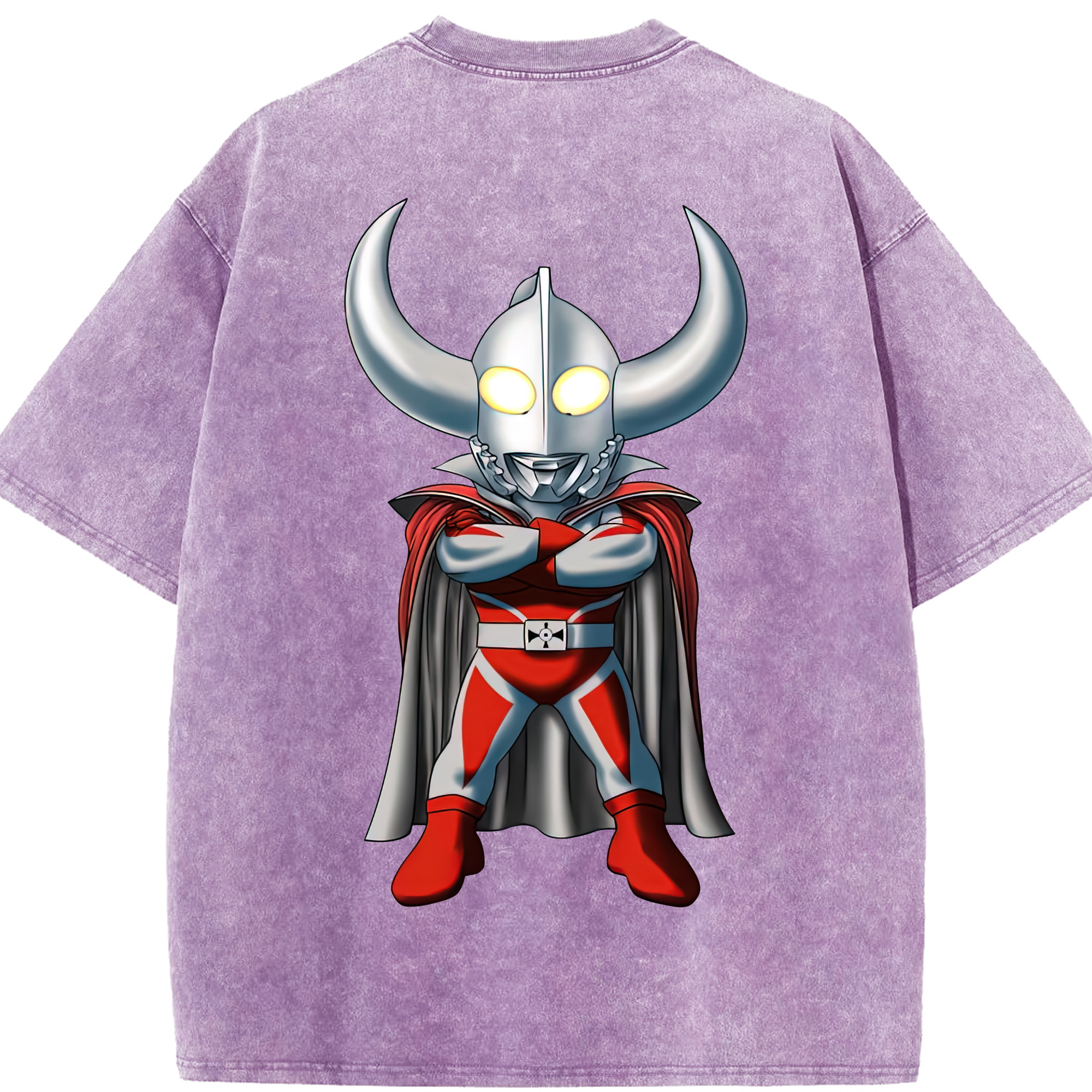 （画像用） ウルトラマン Ultraman 綿100% ヴィンテージ風 半袖Tシャツ（背面プリント）
