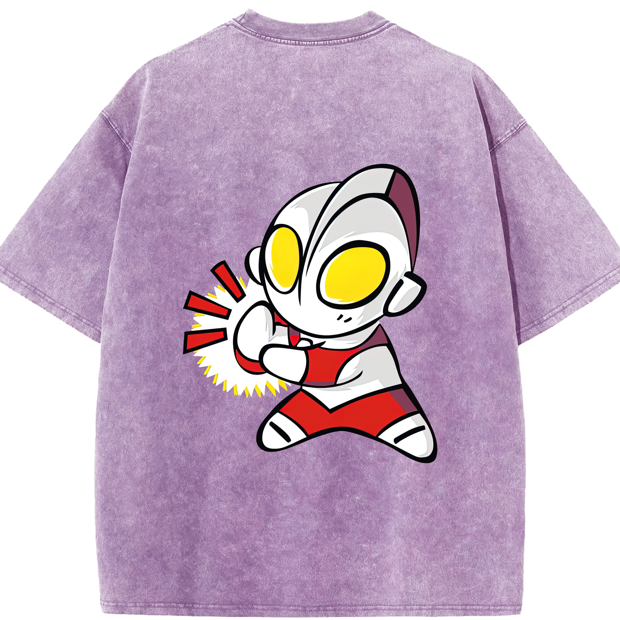 （画像用） ウルトラマン Ultraman 綿100% ヴィンテージ風 半袖Tシャツ（背面プリント）