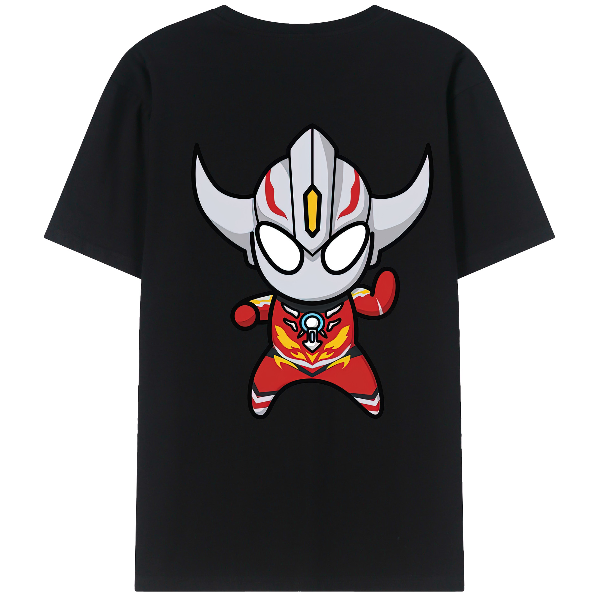ウルトラマン Ultraman 綿100％ メンズ半袖Tシャツ（バックプリント） 通気性
