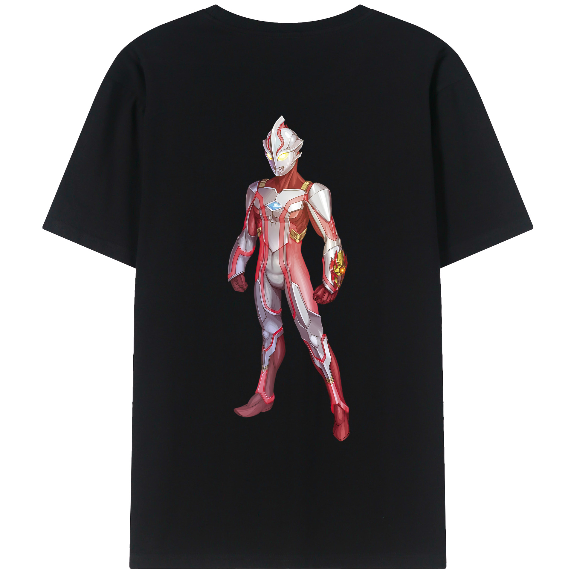 ウルトラマン Ultraman 綿100％ メンズ半袖Tシャツ（バックプリント） 通気性