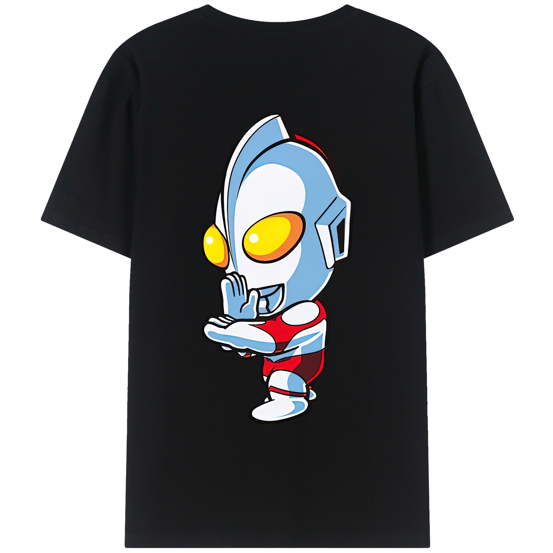 ウルトラマン Ultraman 綿100％ メンズ半袖Tシャツ（バックプリント） 通気性