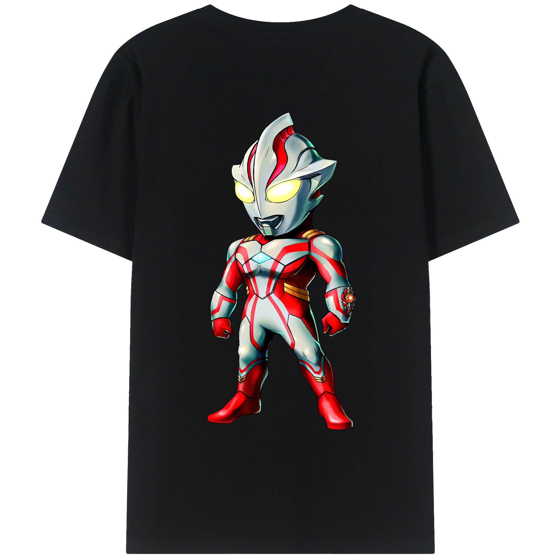 ウルトラマン Ultraman 綿100％ メンズ半袖Tシャツ（バックプリント） 通気性
