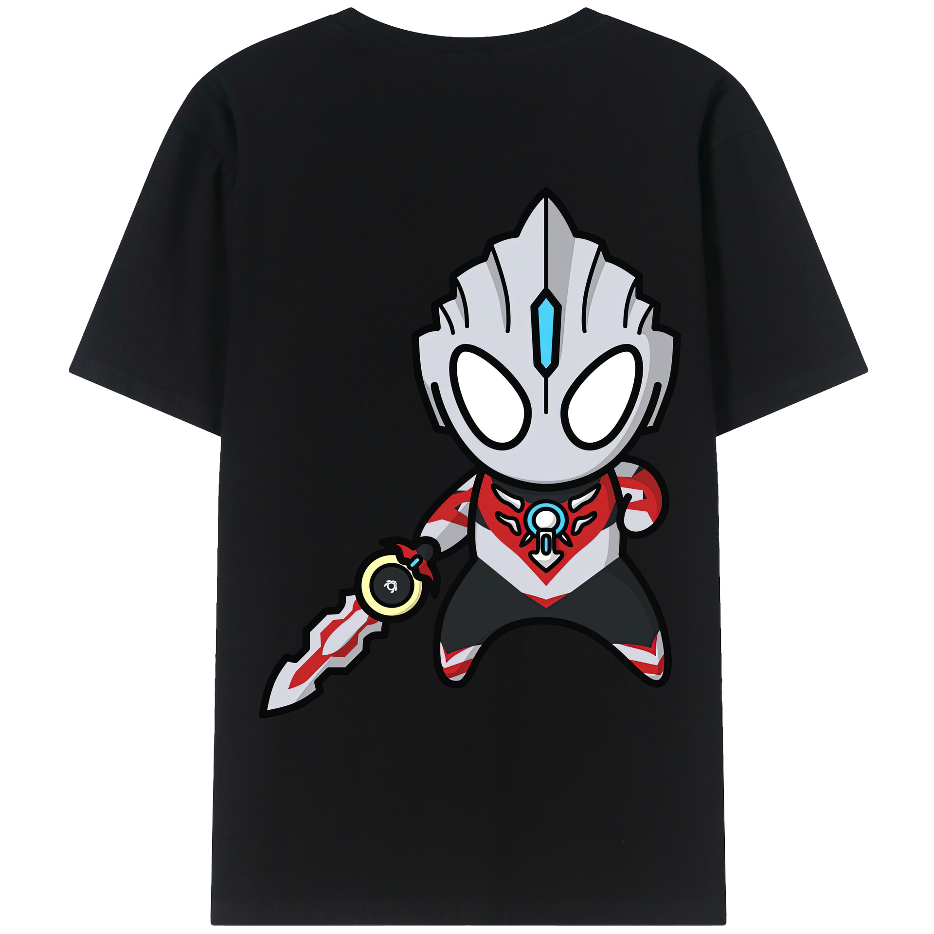 ウルトラマン Ultraman 綿100％ メンズ半袖Tシャツ（バックプリント） 通気性