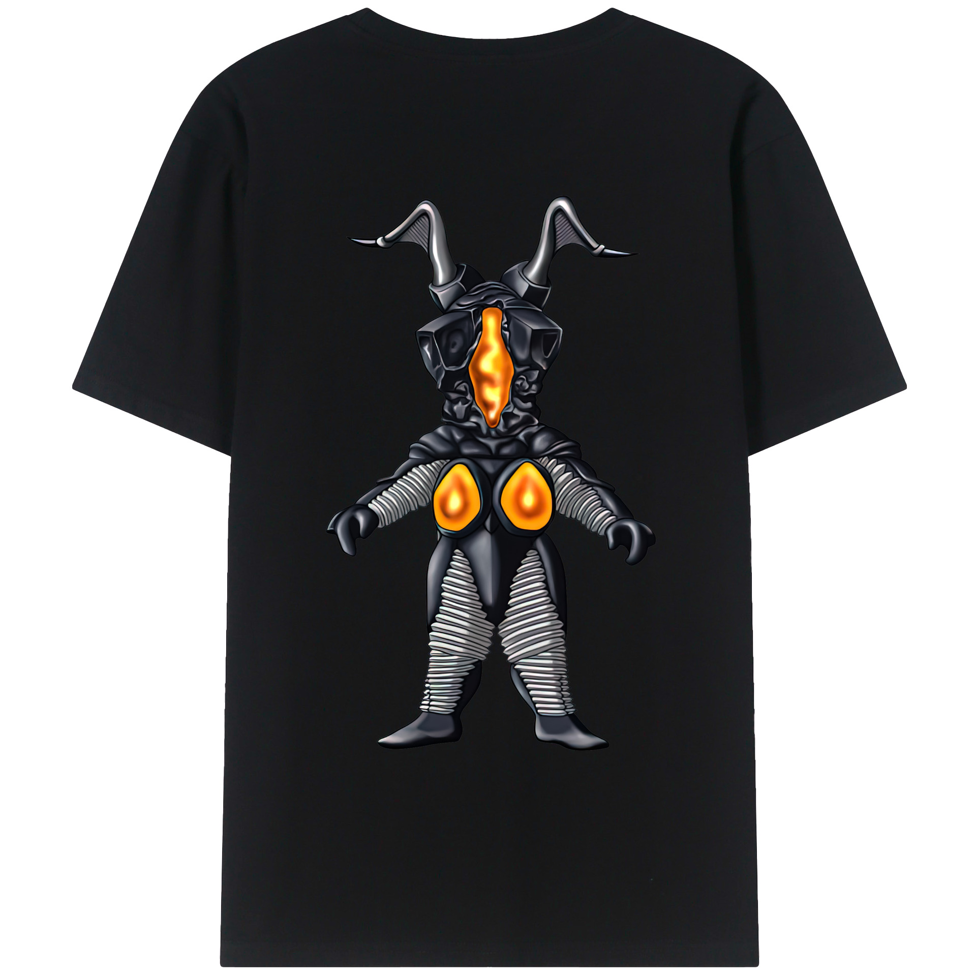 ウルトラマン Ultraman 綿100％ メンズ半袖Tシャツ（バックプリント） 通気性