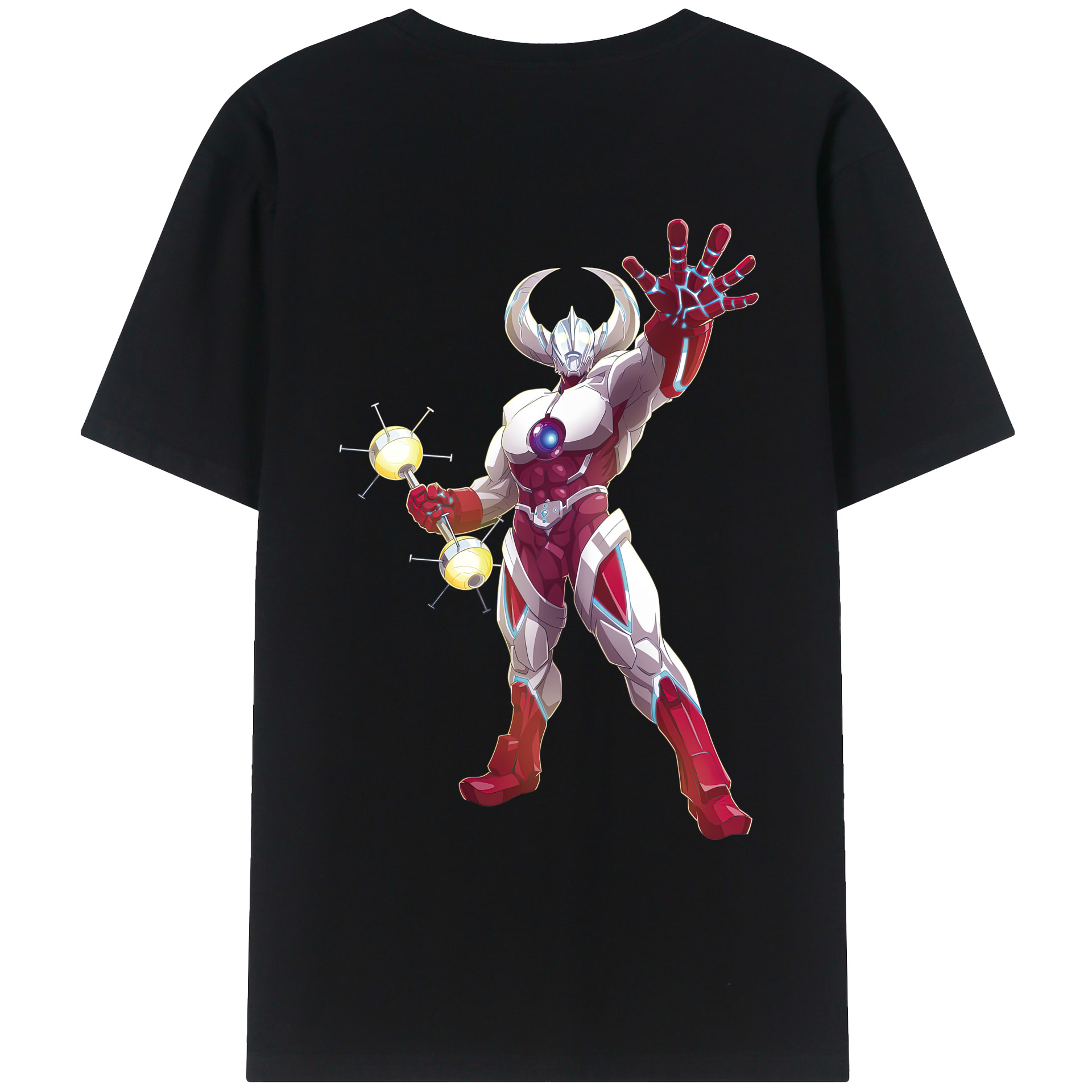 ウルトラマン Ultraman 綿100％ メンズ半袖Tシャツ（バックプリント） 通気性