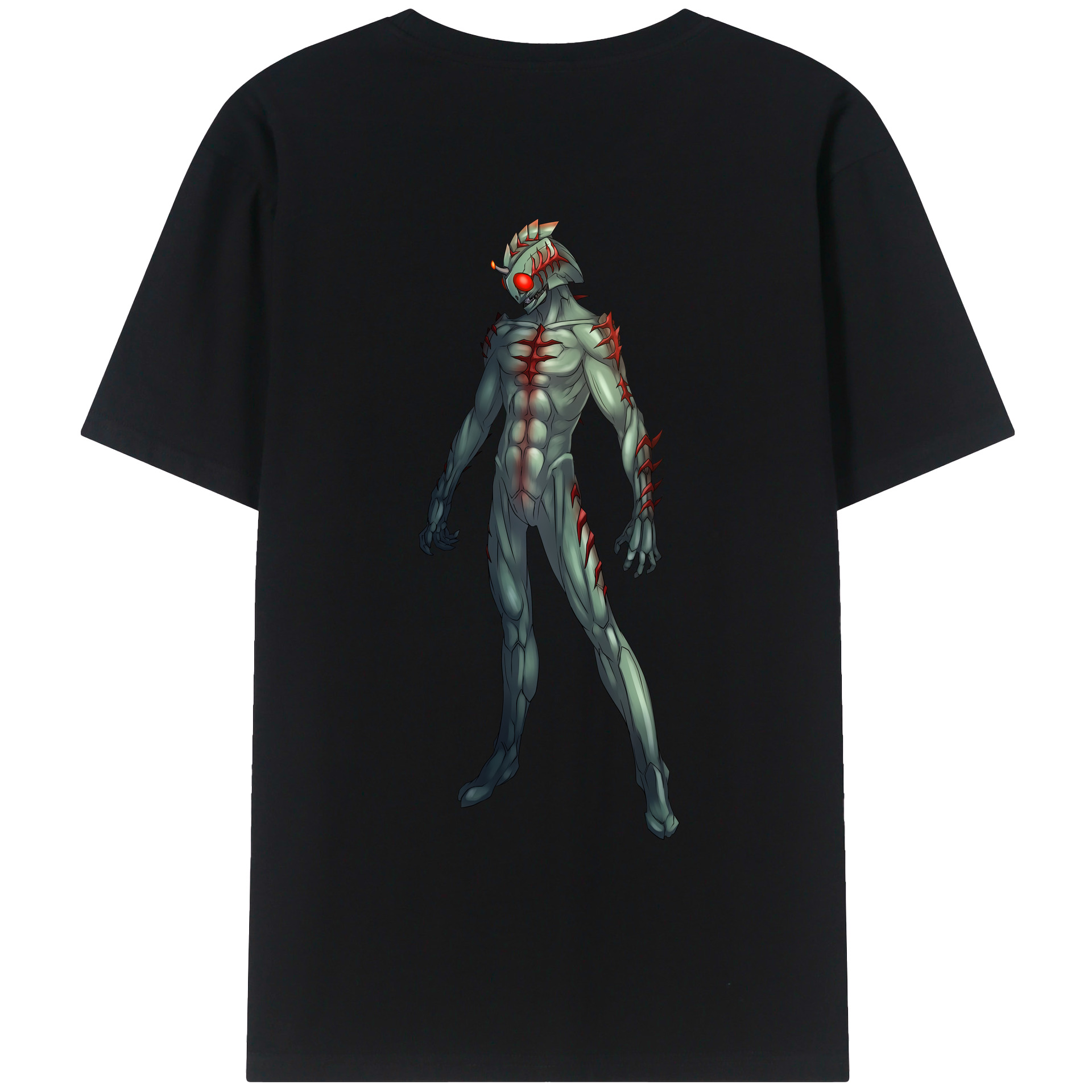 ウルトラマン Ultraman 綿100％ メンズ半袖Tシャツ（バックプリント） 通気性