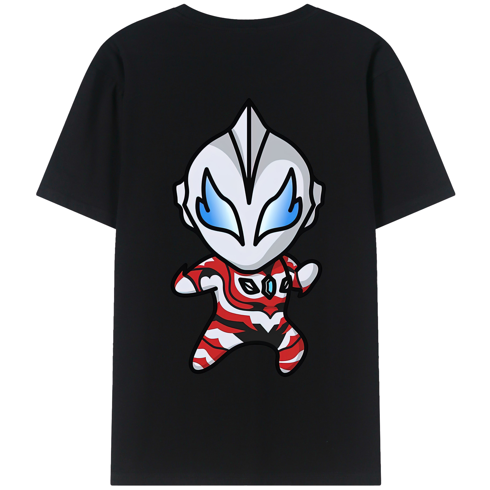 ウルトラマン Ultraman 綿100％ メンズ半袖Tシャツ（バックプリント） 通気性