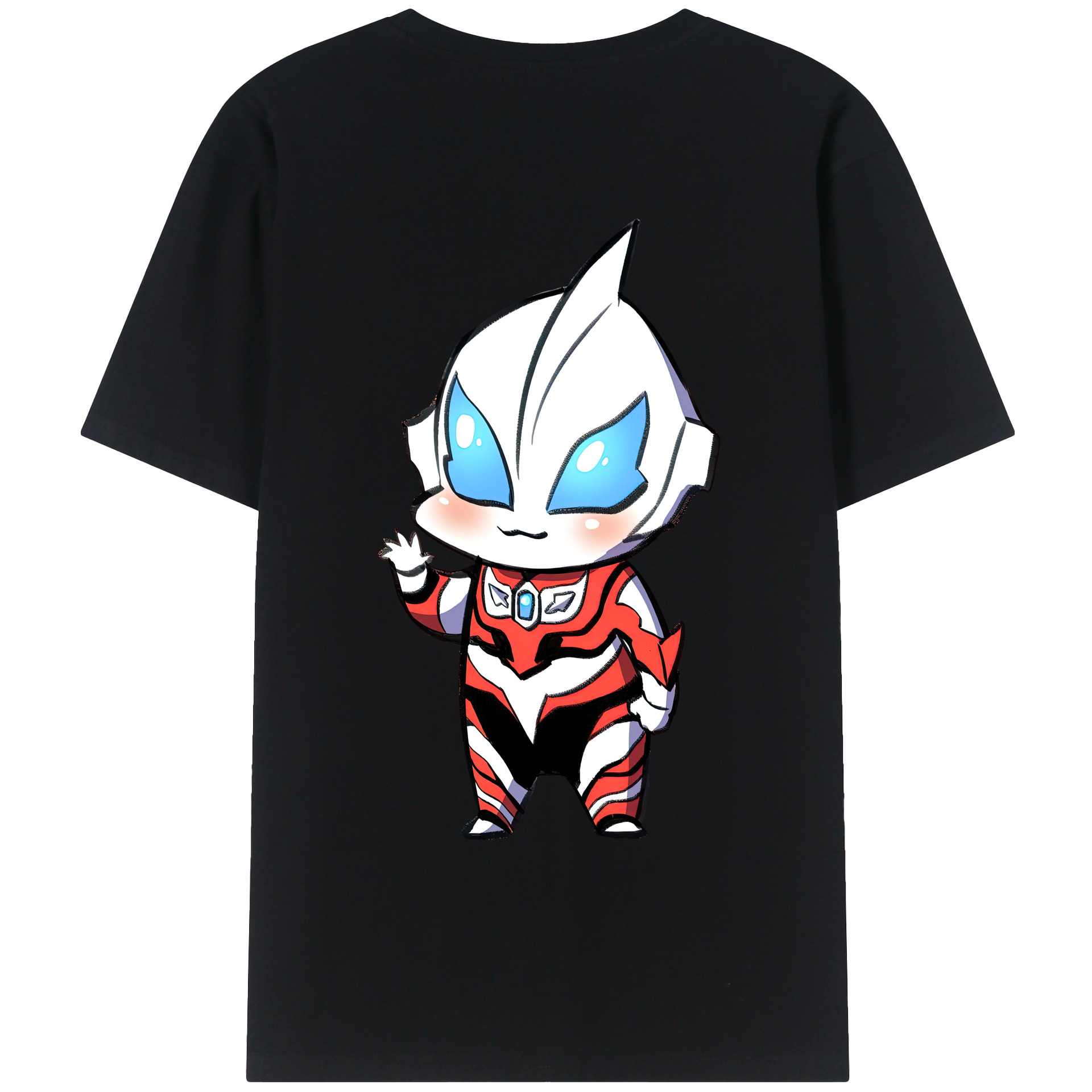 ウルトラマン Ultraman 綿100％ メンズ半袖Tシャツ（バックプリント） 通気性