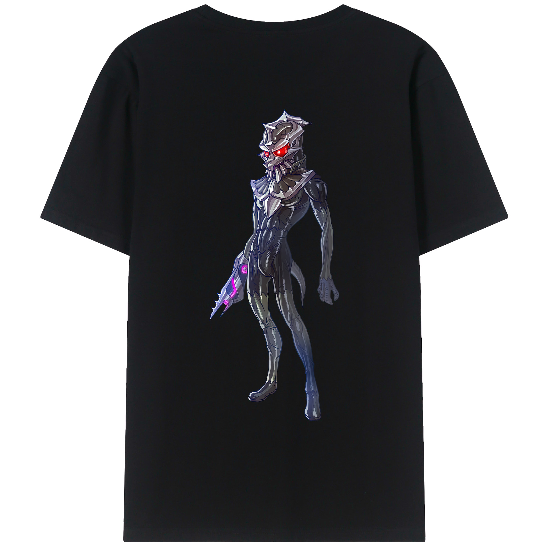 （画像用） ウルトラマン Ultraman 綿100％ メンズ半袖Tシャツ（バックプリント） 通気性