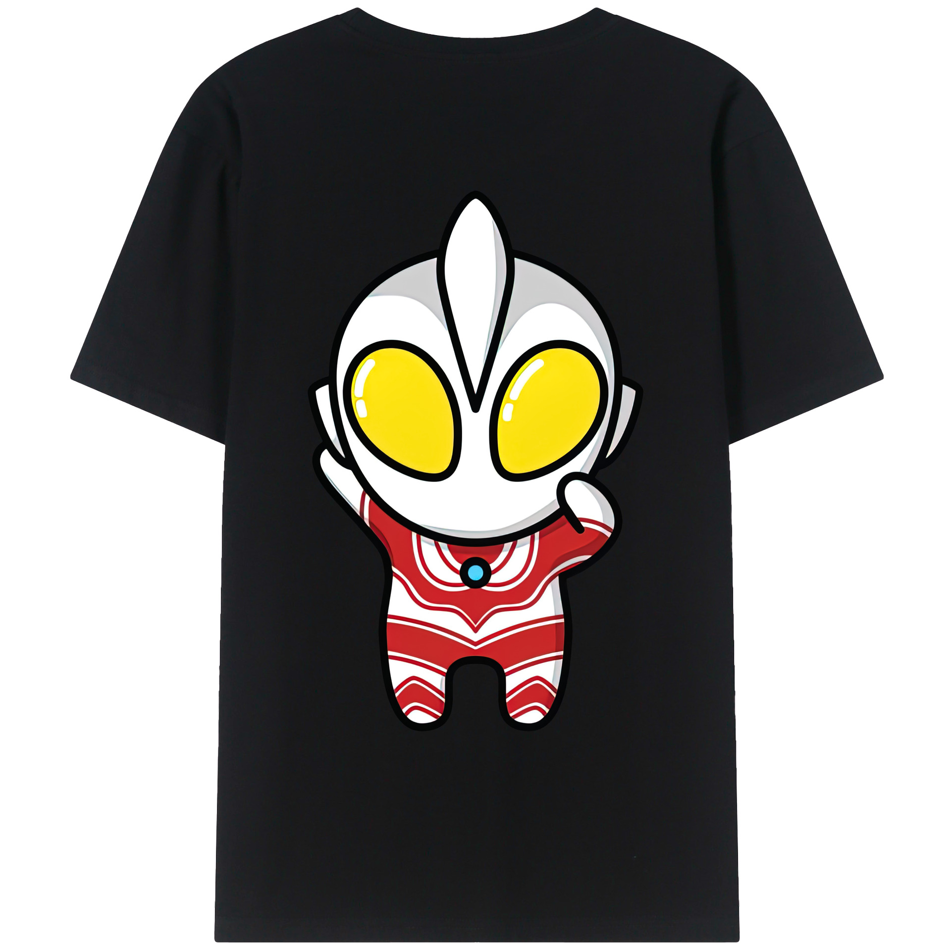 ウルトラマン Ultraman 綿100％ メンズ半袖Tシャツ（バックプリント） 通気性
