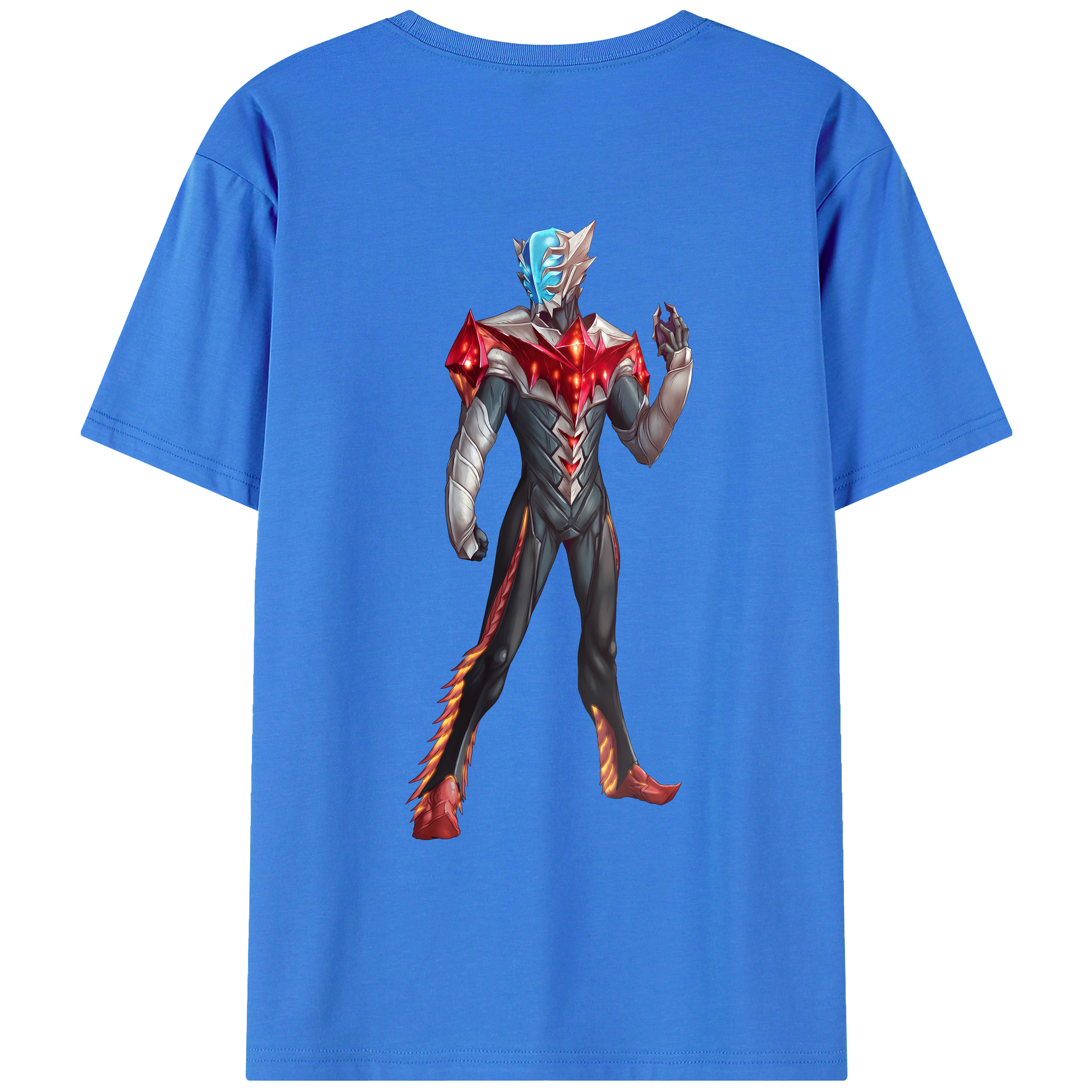 （画像用） ウルトラマン Ultraman 綿100％ メンズ半袖Tシャツ（バックプリント） 通気性