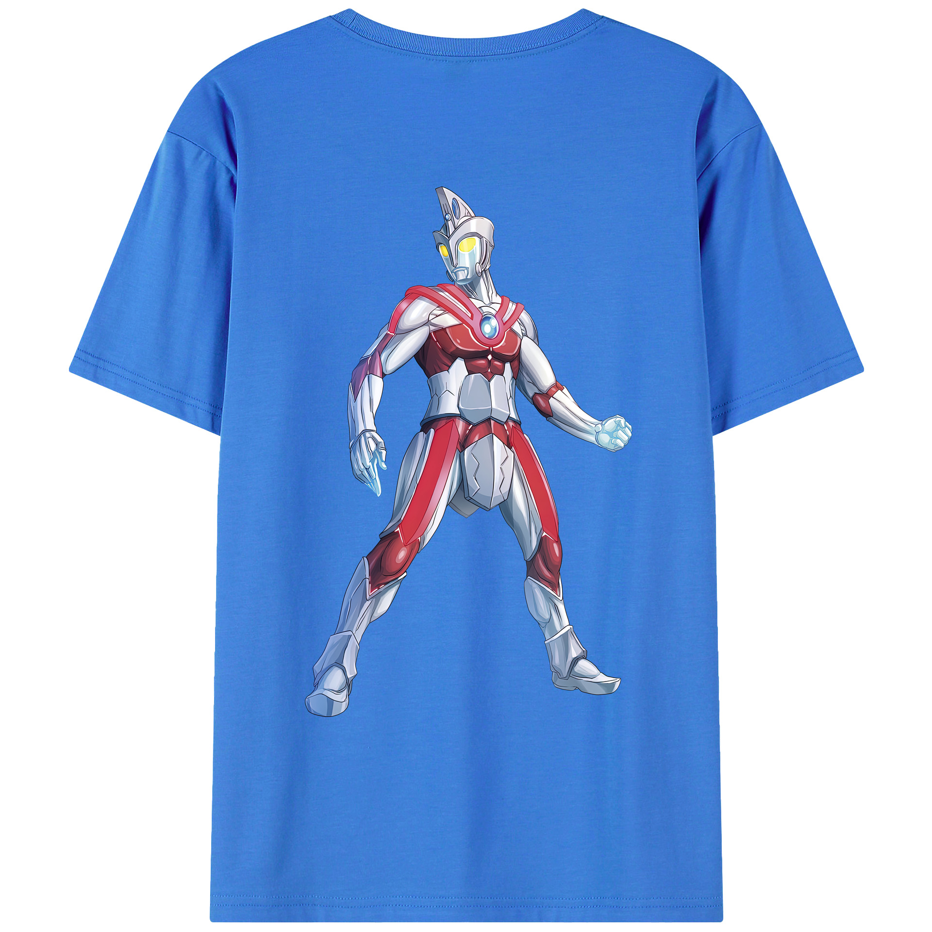 （画像用） ウルトラマン Ultraman 綿100％ メンズ半袖Tシャツ（バックプリント） 通気性