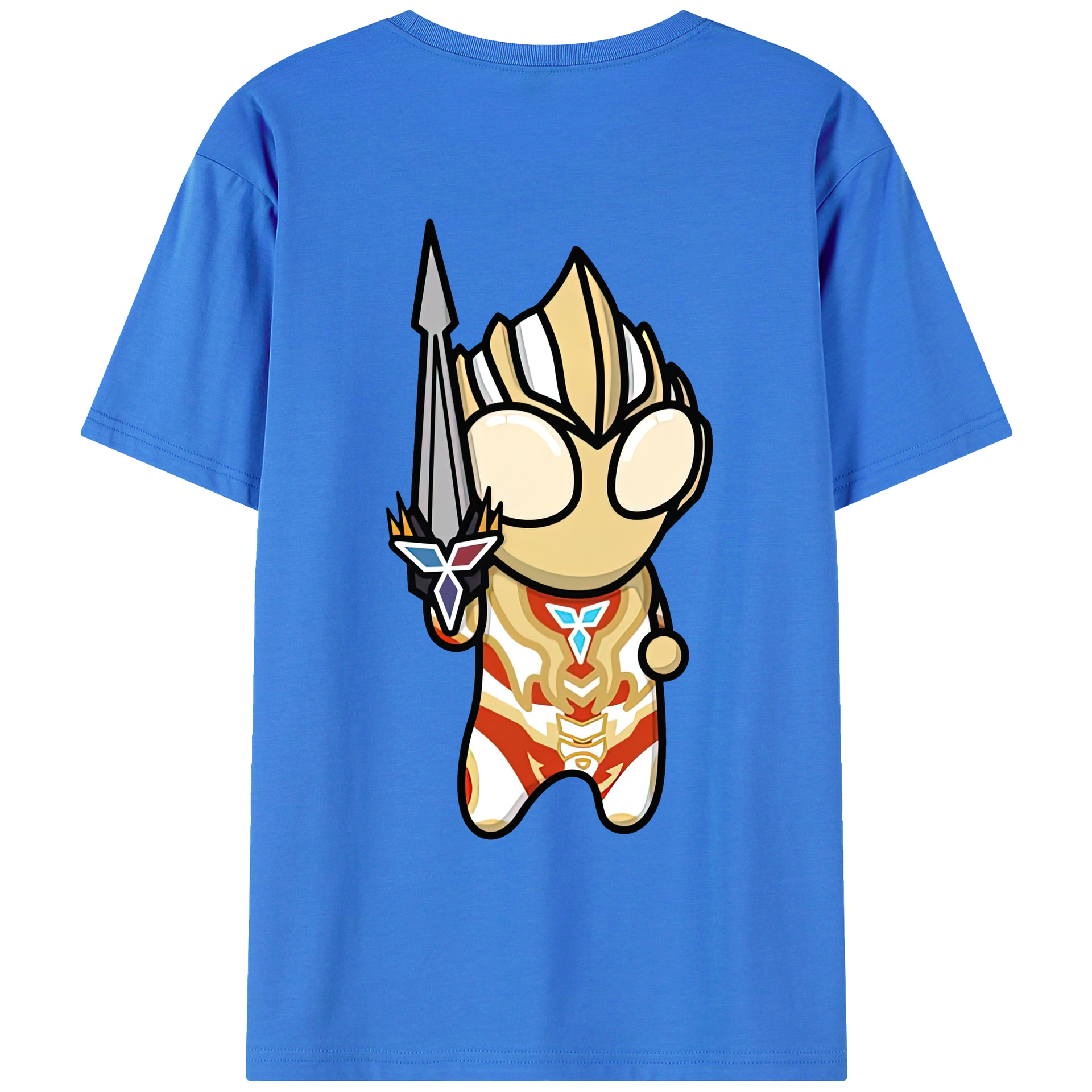 ウルトラマン Ultraman 綿100％ メンズ半袖Tシャツ（バックプリント） 通気性