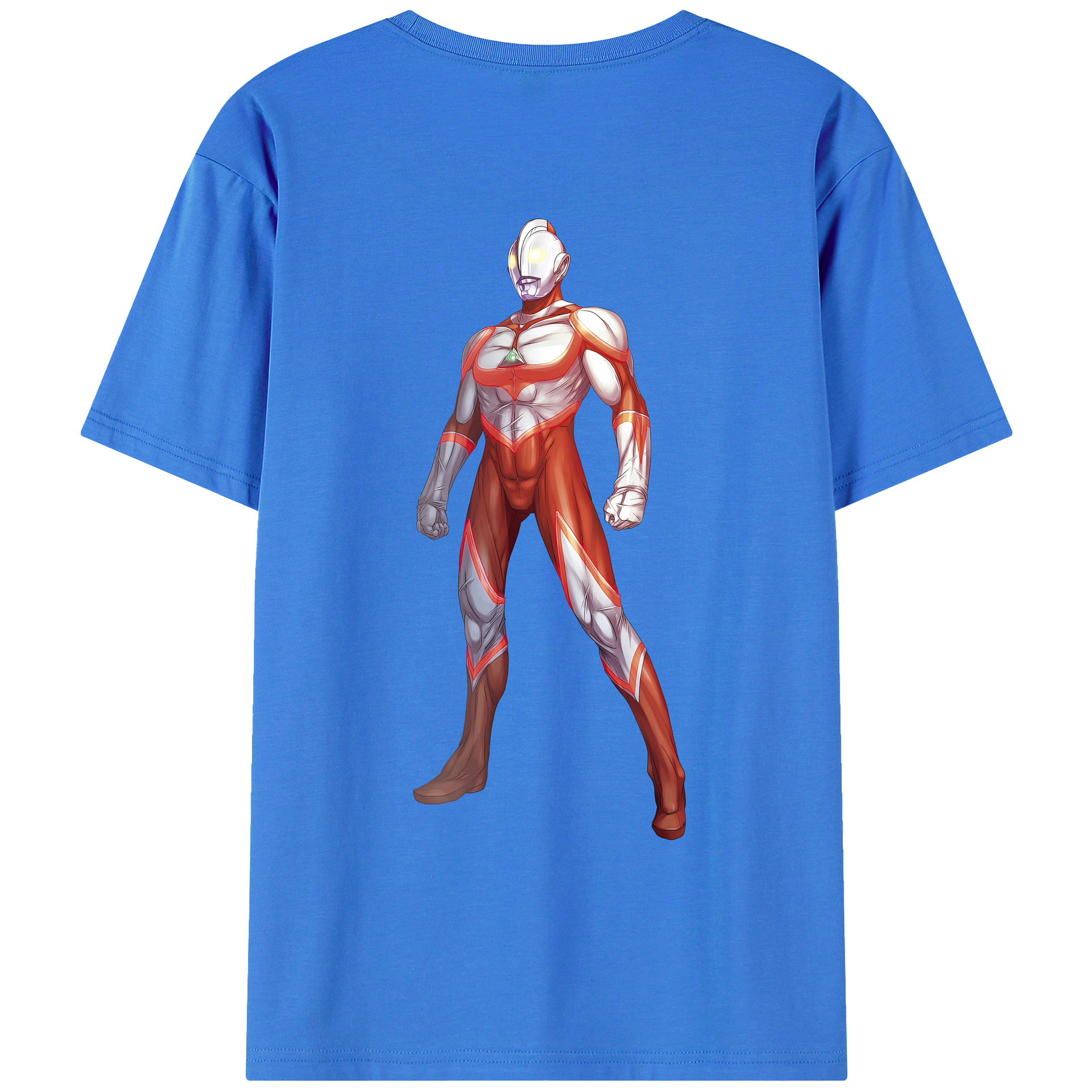 ウルトラマン Ultraman 綿100％ メンズ半袖Tシャツ（バックプリント） 通気性