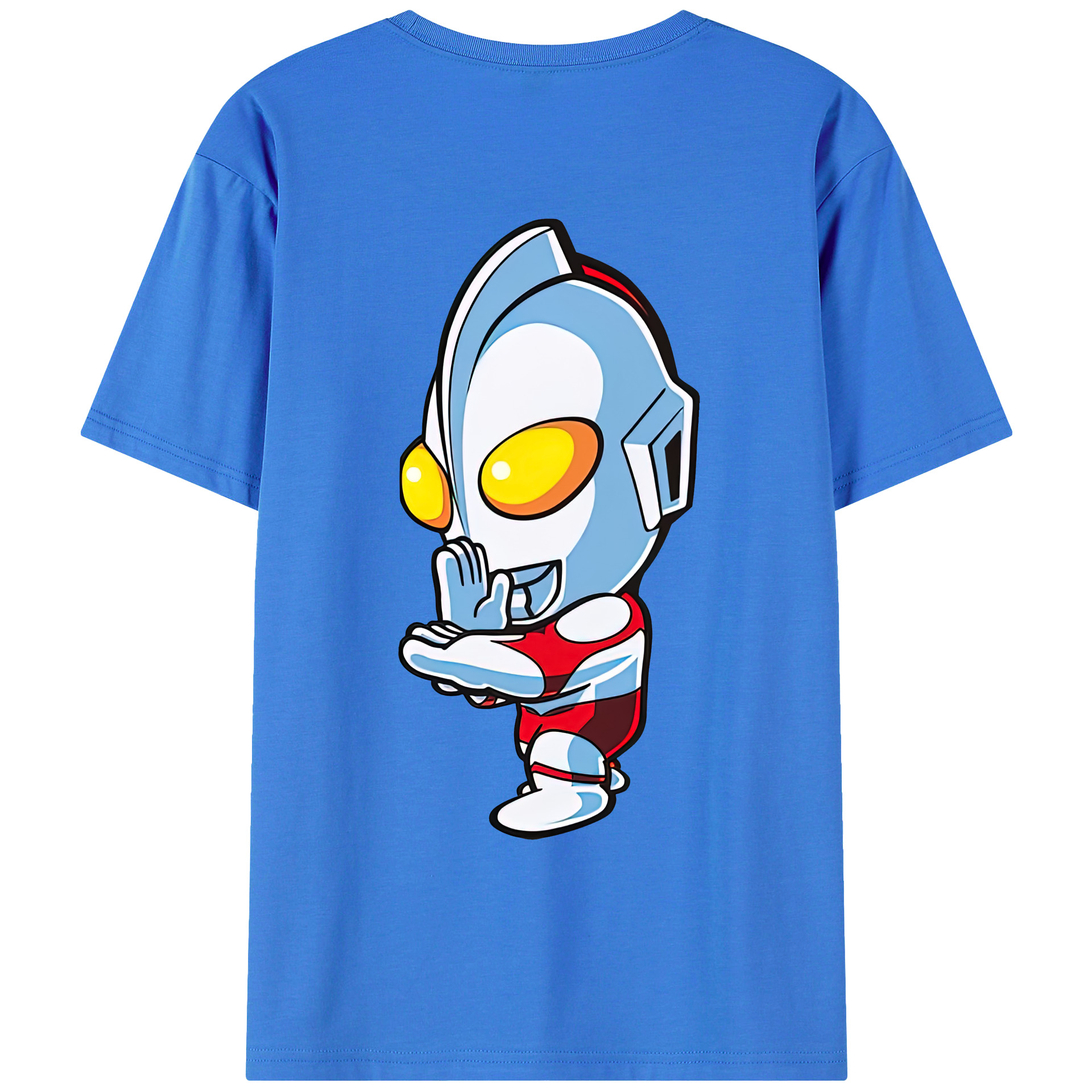 ウルトラマン Ultraman 綿100％ メンズ半袖Tシャツ（バックプリント） 通気性