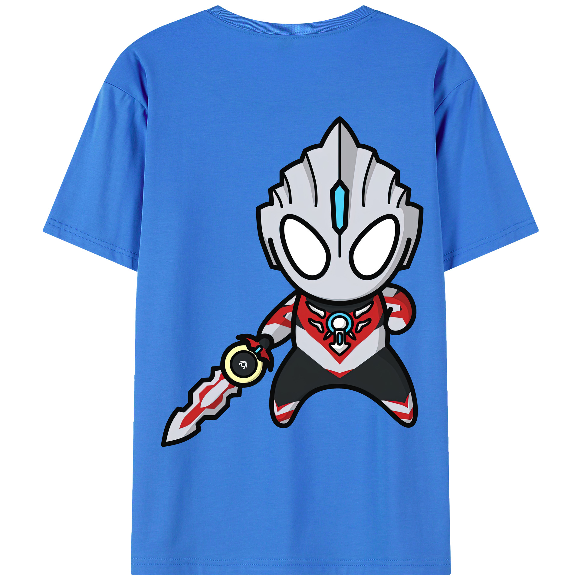 ウルトラマン Ultraman 綿100％ メンズ半袖Tシャツ（バックプリント） 通気性