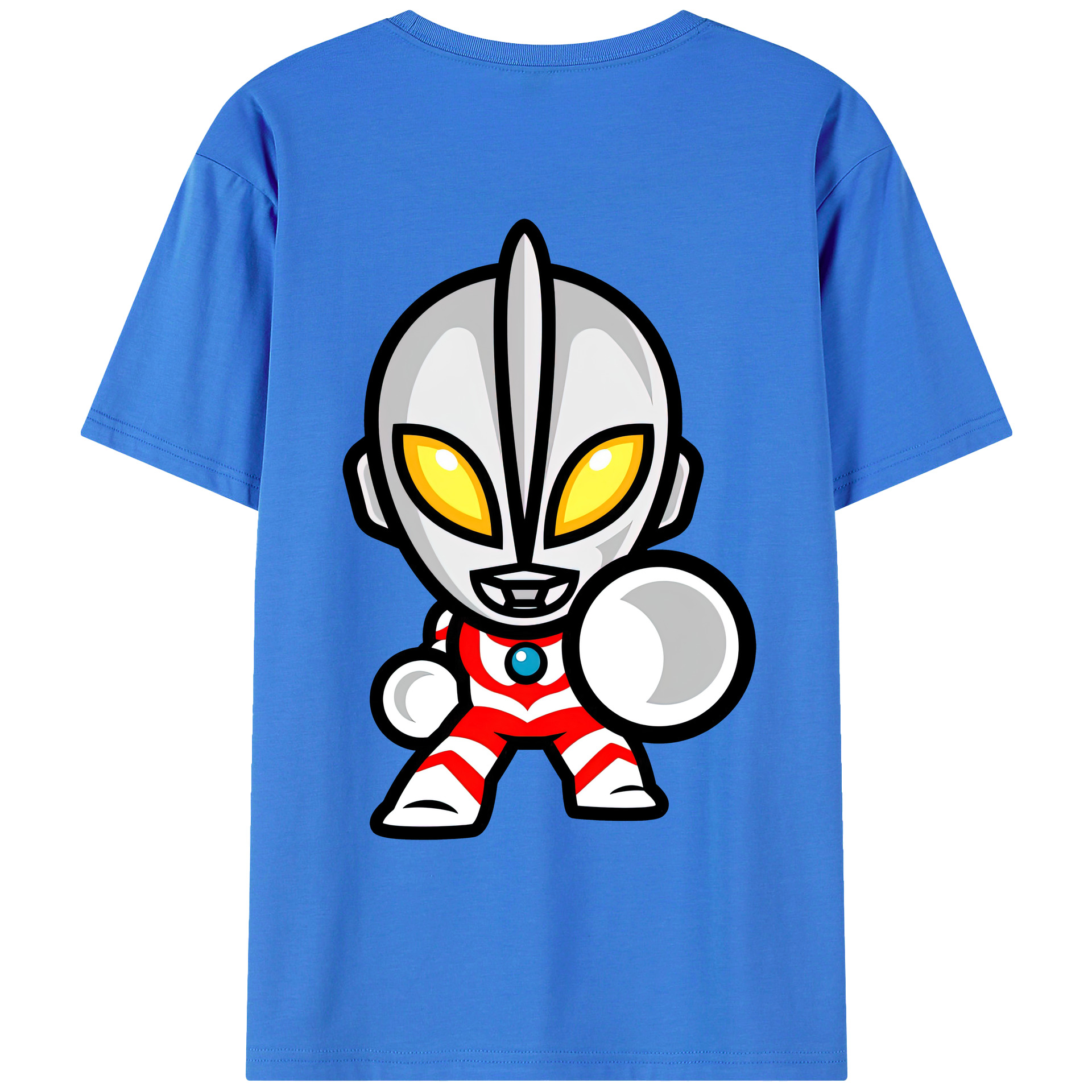 ウルトラマン Ultraman 綿100％ メンズ半袖Tシャツ（バックプリント） 通気性