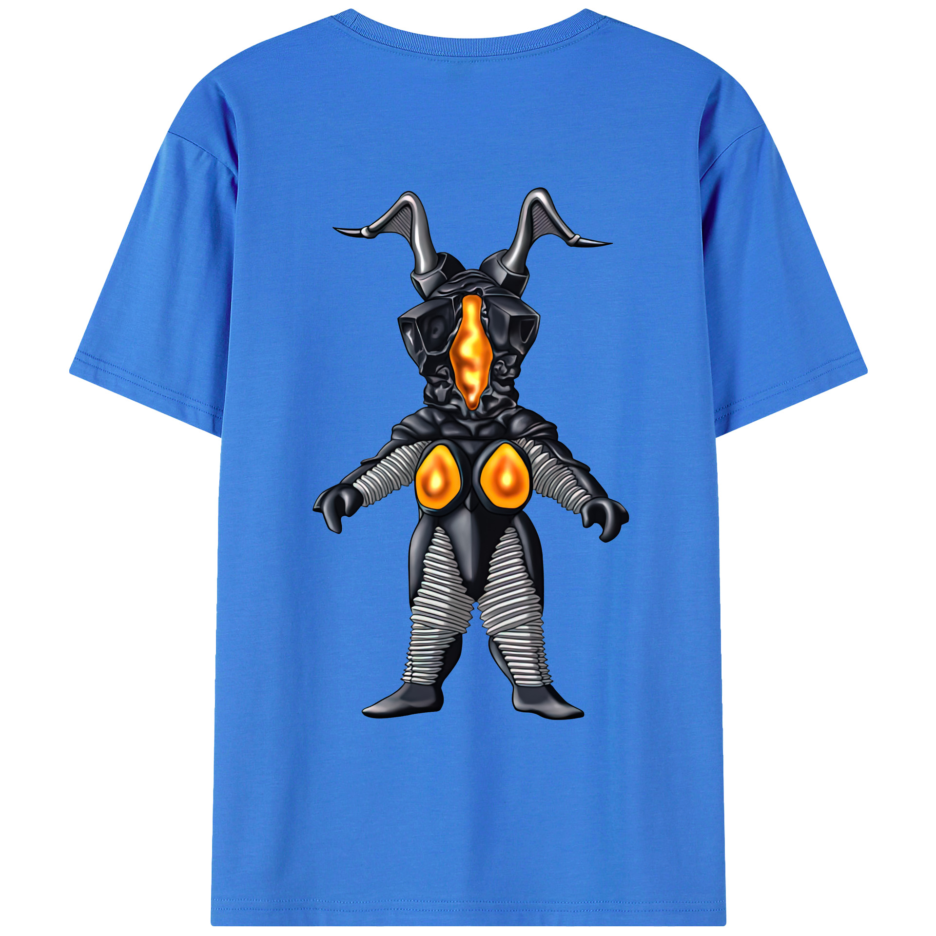 ウルトラマン Ultraman 綿100％ メンズ半袖Tシャツ（バックプリント） 通気性