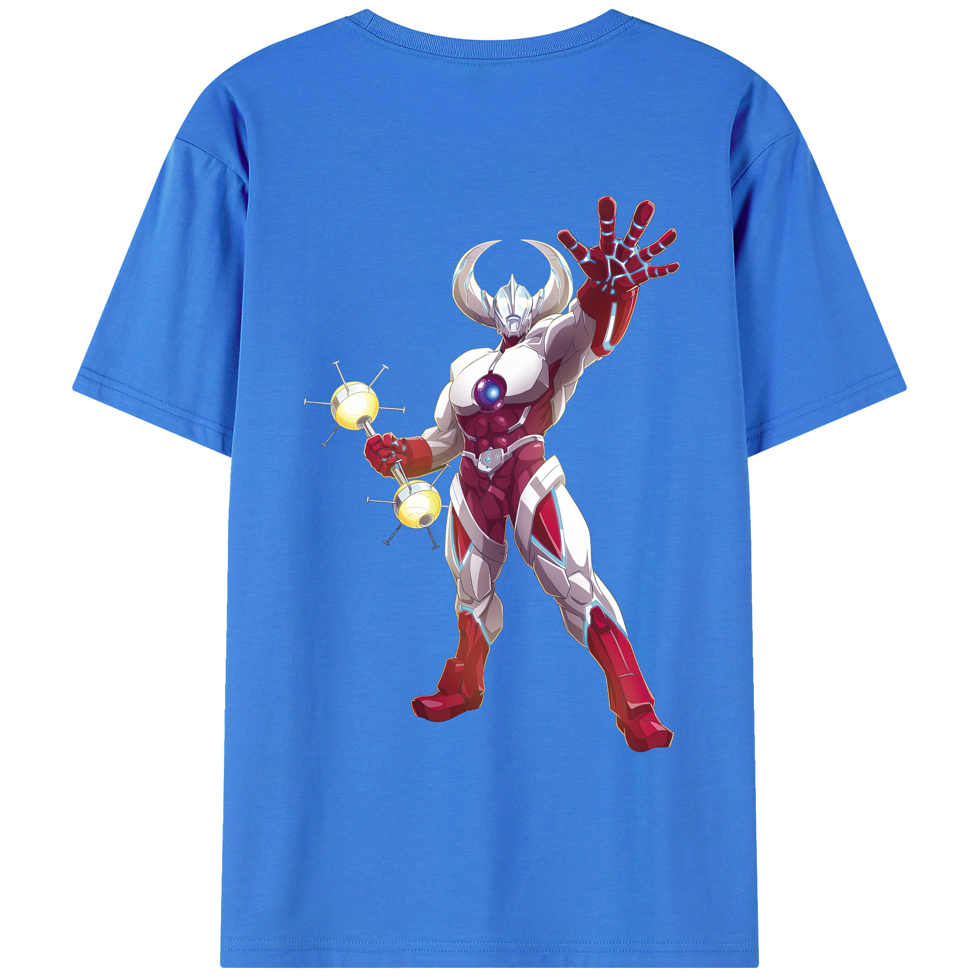 ウルトラマン Ultraman 綿100％ メンズ半袖Tシャツ（バックプリント） 通気性