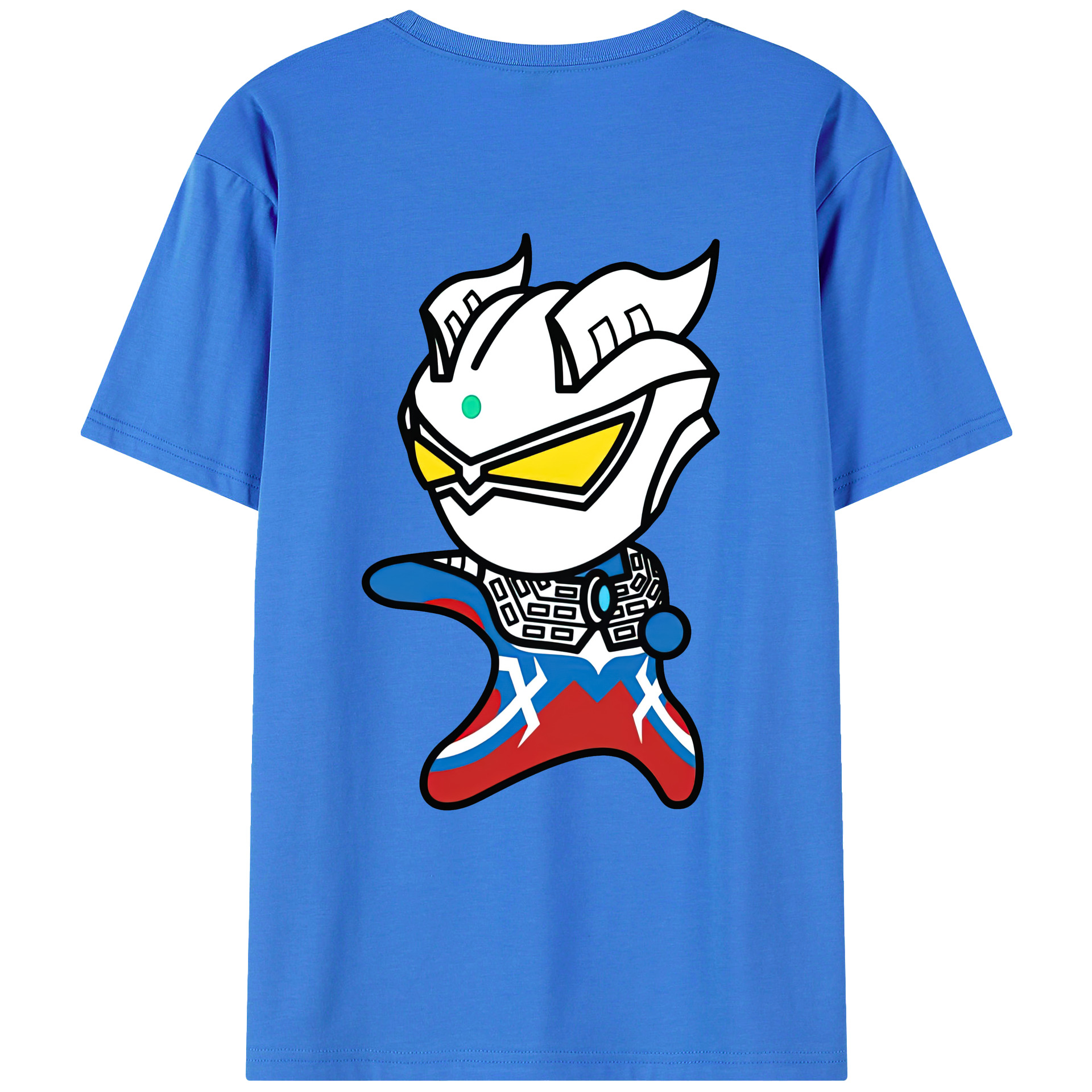 （画像用） ウルトラマン Ultraman 綿100％ メンズ半袖Tシャツ（バックプリント） 通気性