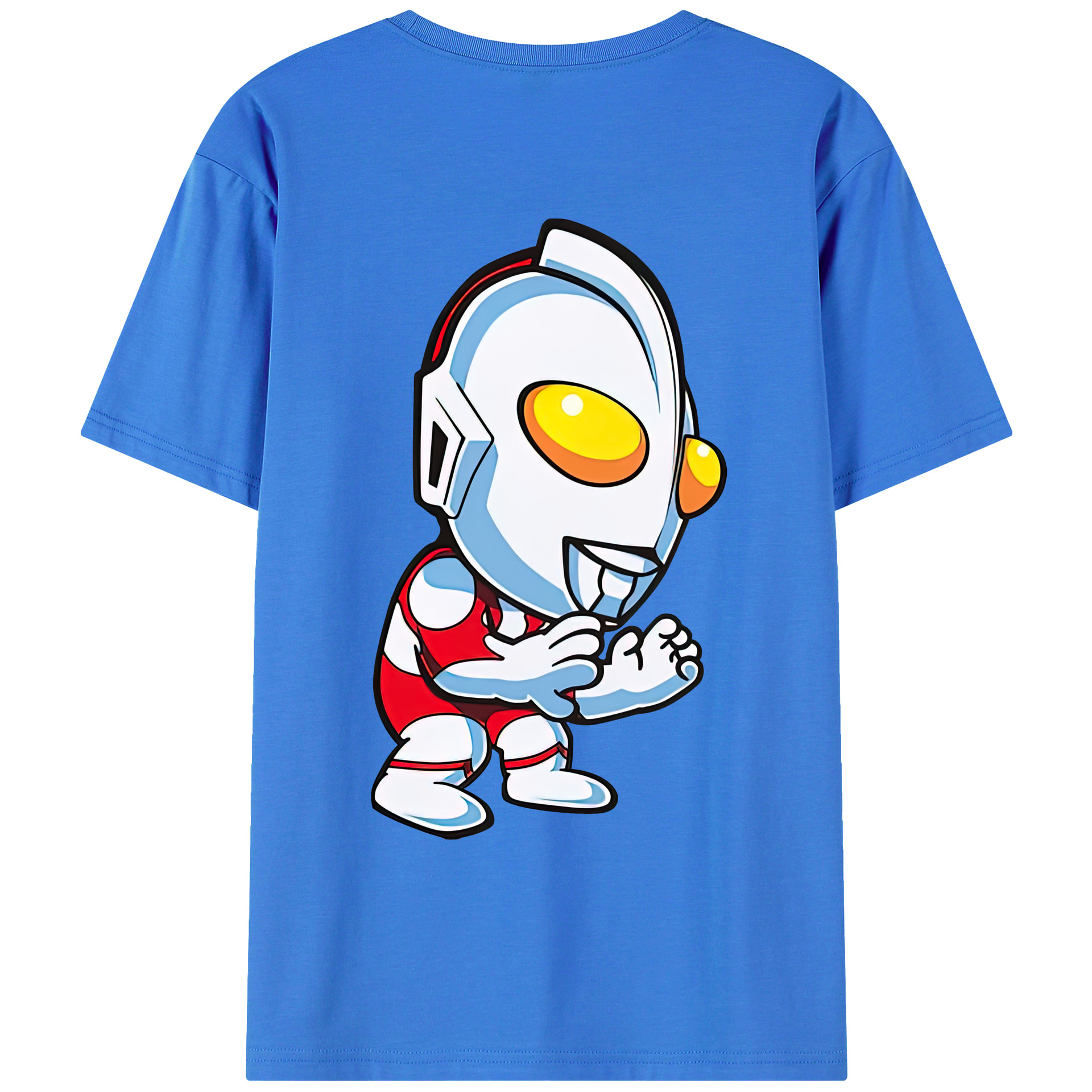 ウルトラマン Ultraman 綿100％ メンズ半袖Tシャツ（バックプリント） 通気性