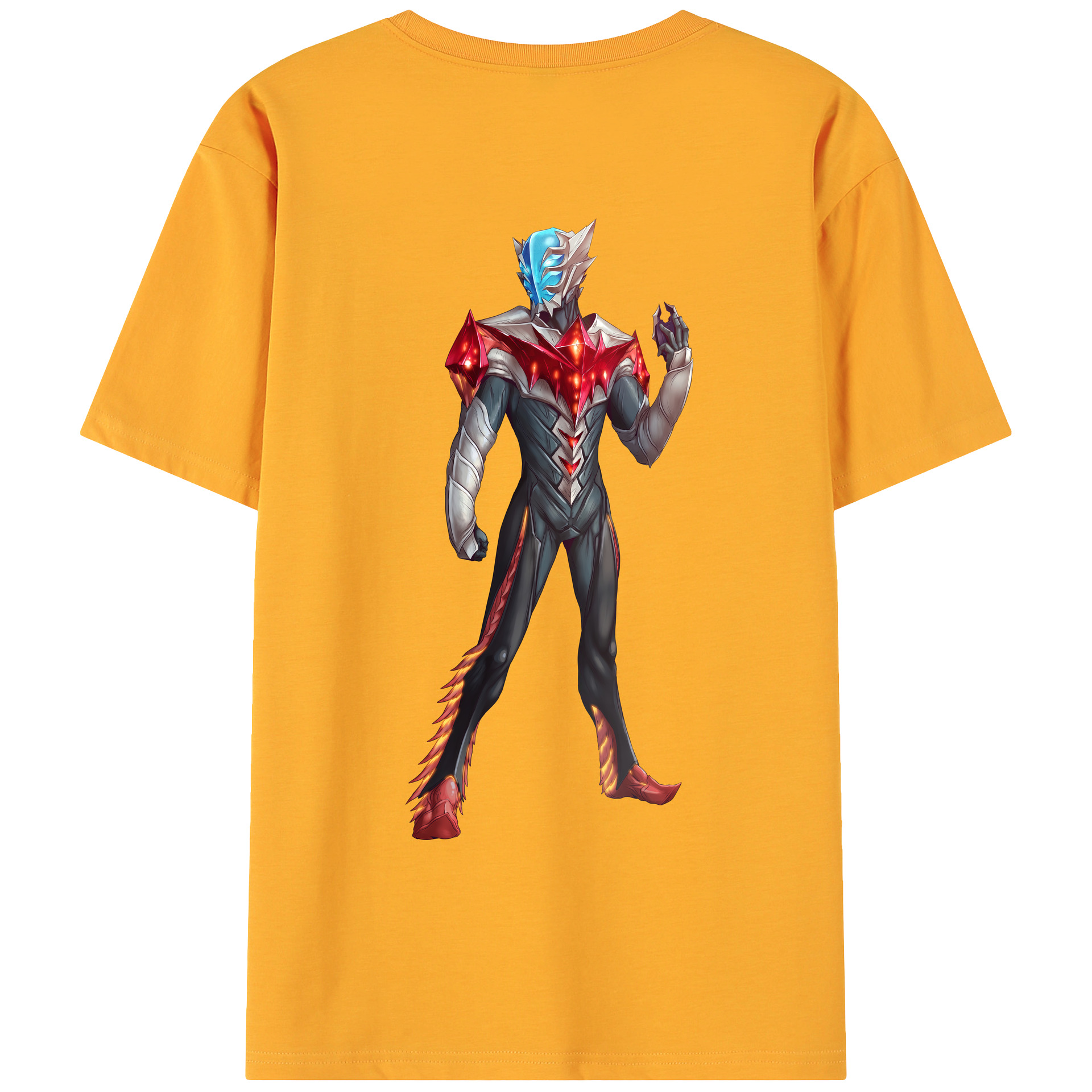 （画像用） ウルトラマン Ultraman 綿100％ メンズ半袖Tシャツ（バックプリント） 通気性