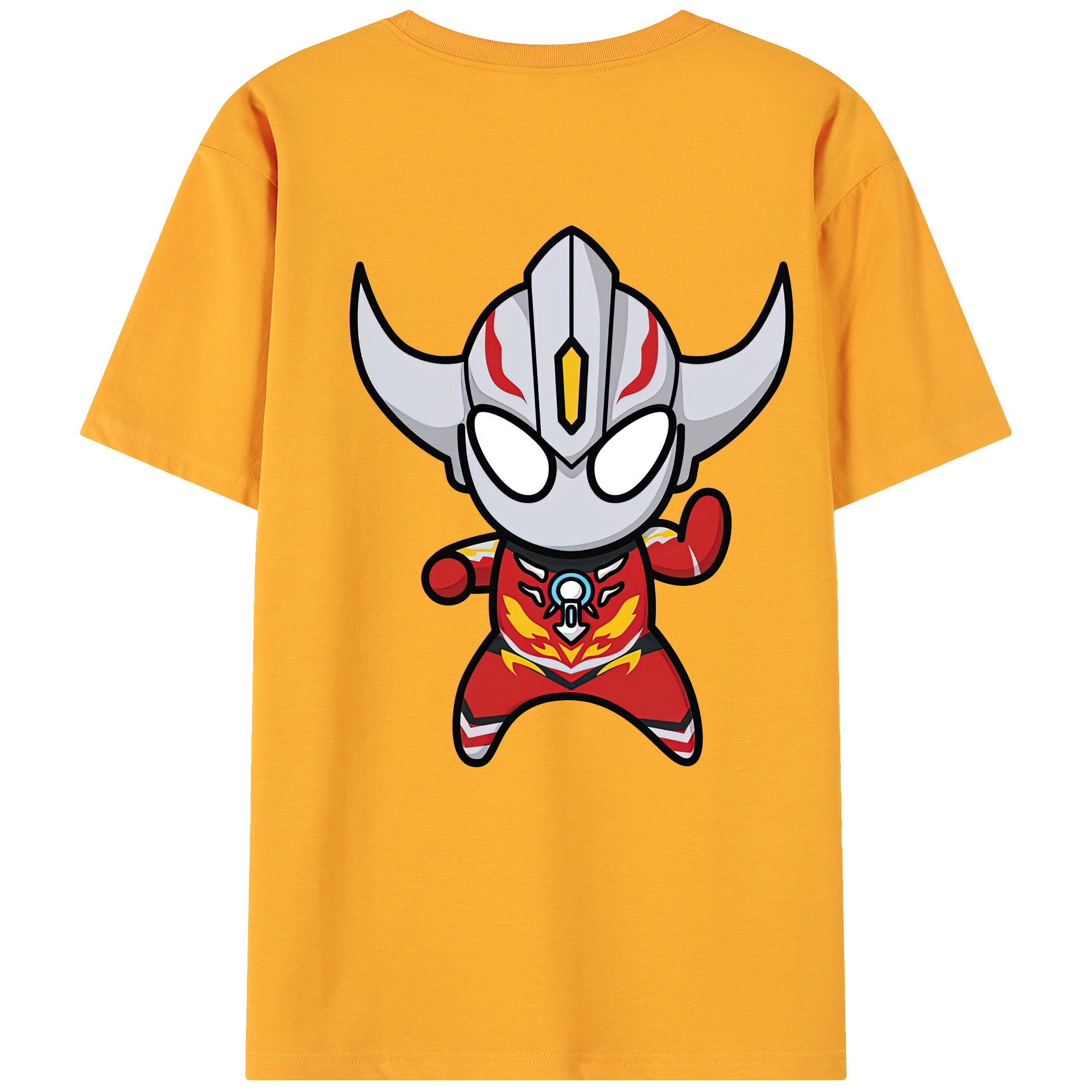 ウルトラマン Ultraman 綿100％ メンズ半袖Tシャツ（バックプリント） 通気性