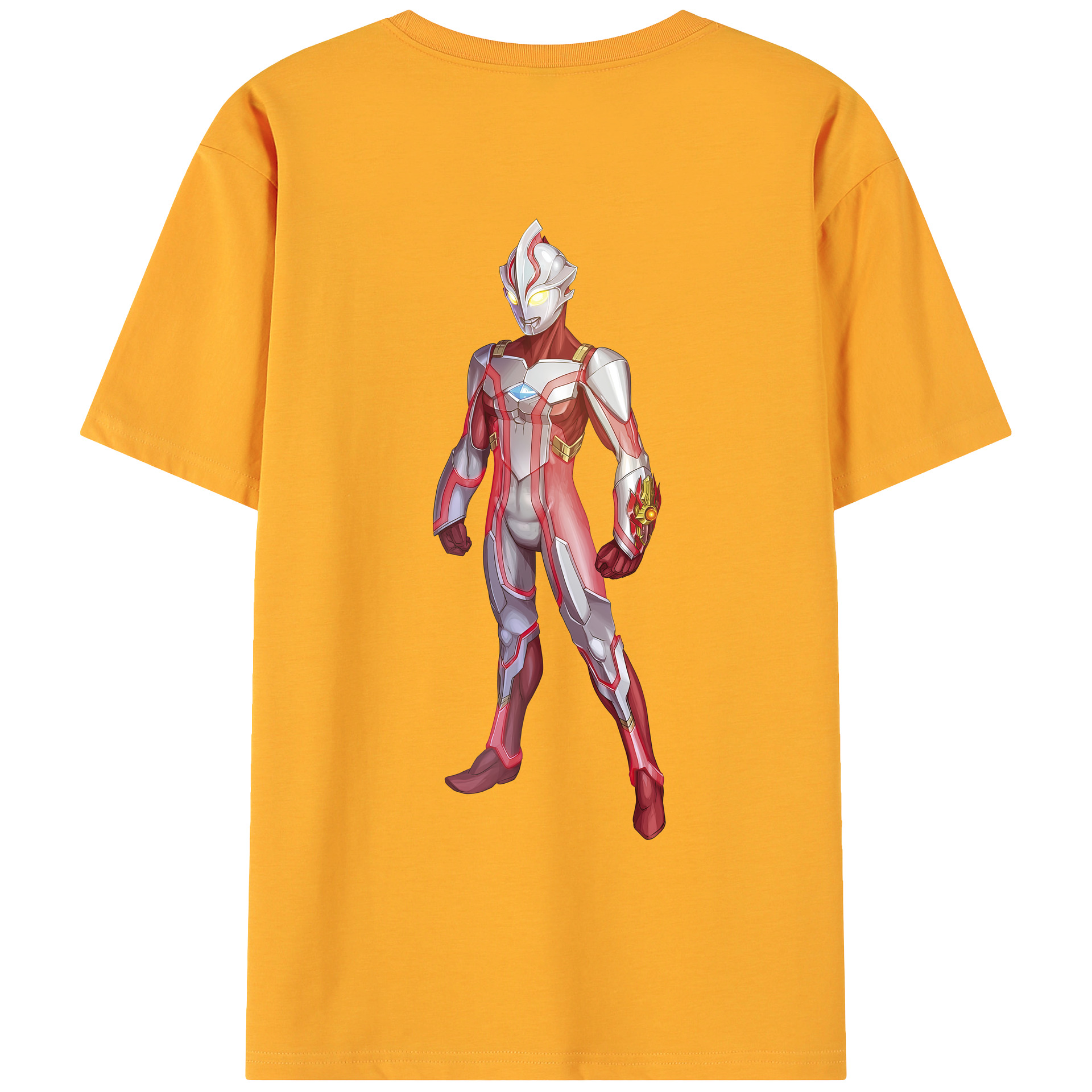ウルトラマン Ultraman 綿100％ メンズ半袖Tシャツ（バックプリント） 通気性