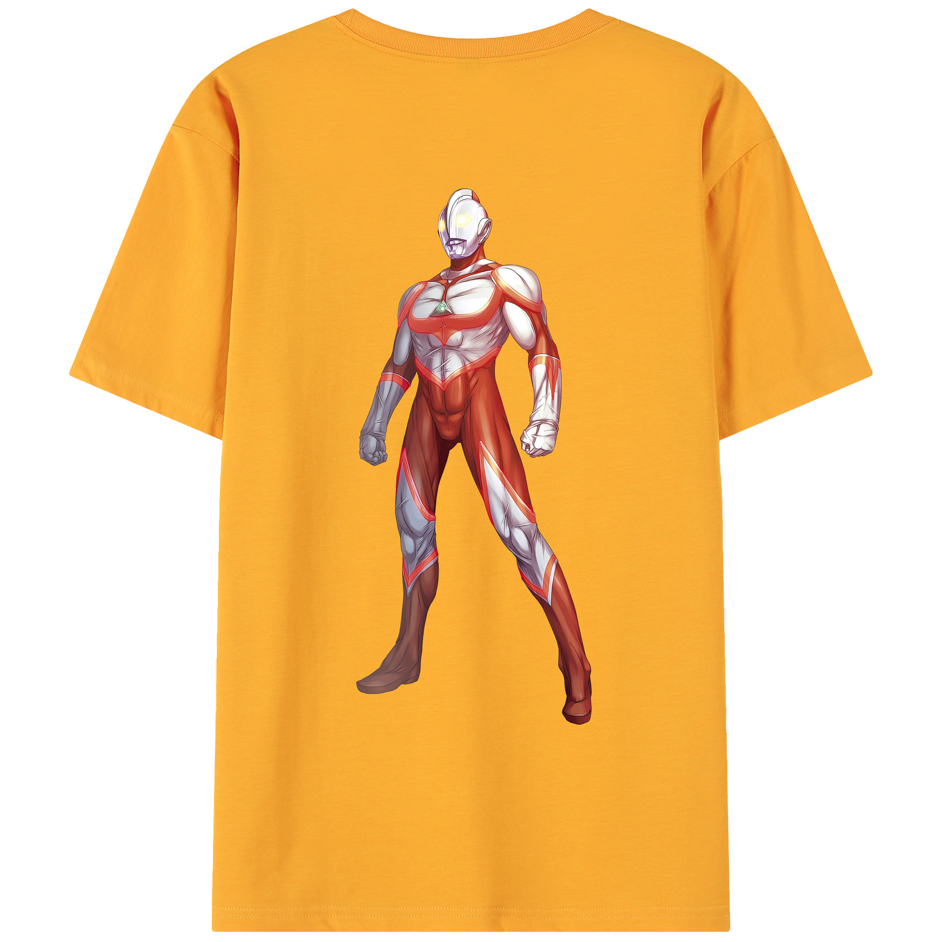 ウルトラマン Ultraman 綿100％ メンズ半袖Tシャツ（バックプリント） 通気性