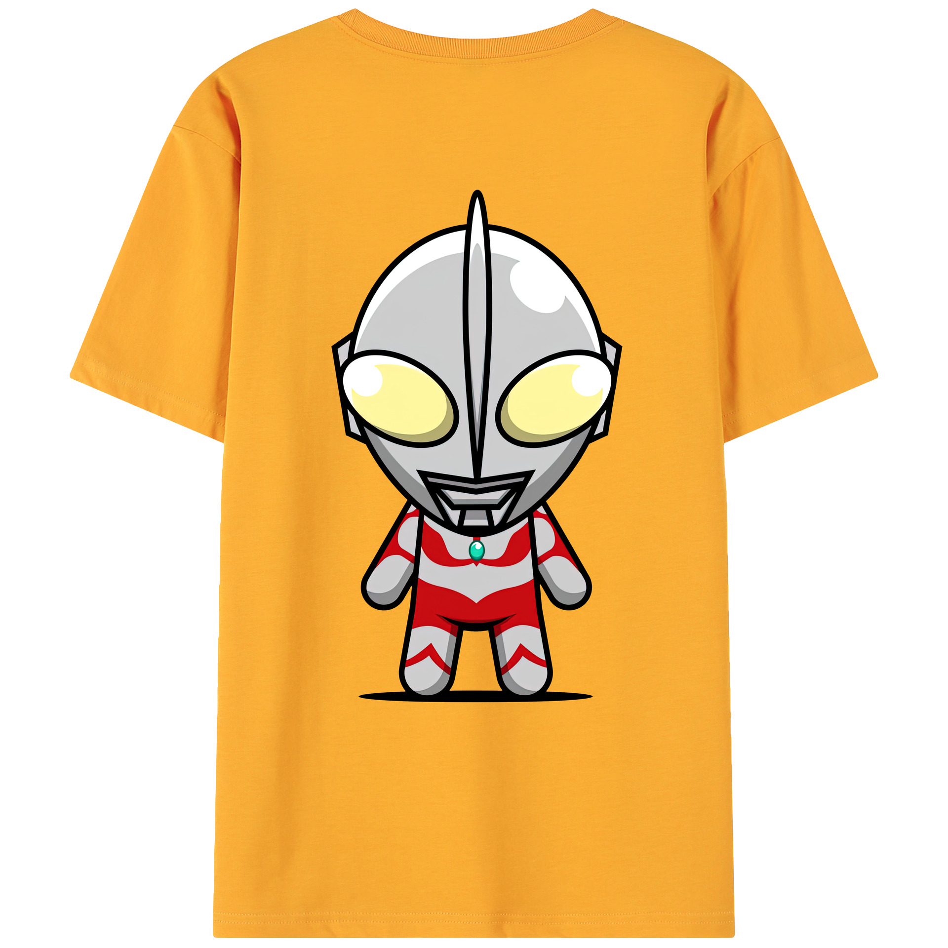ウルトラマン Ultraman 綿100％ メンズ半袖Tシャツ（バックプリント） 通気性