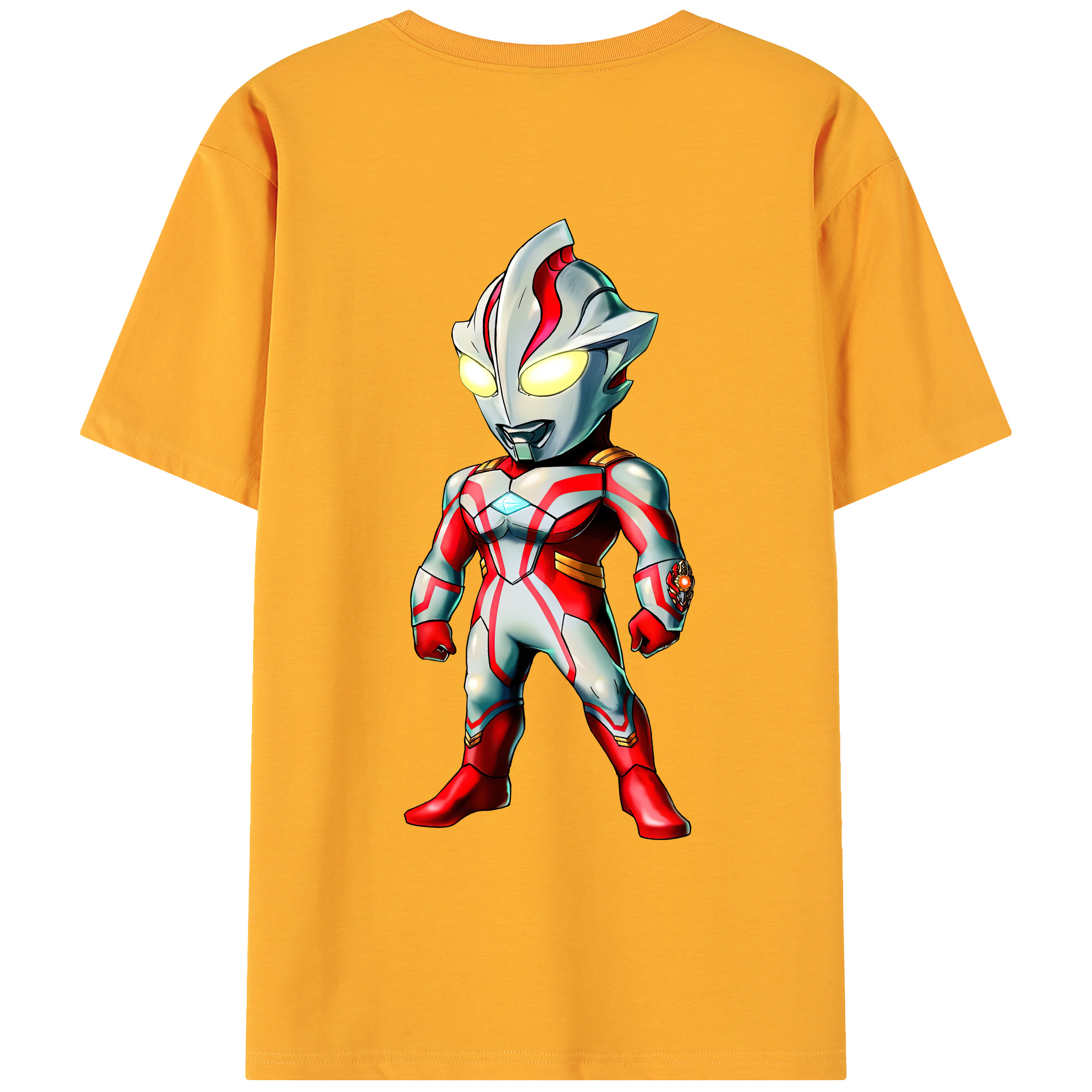 ウルトラマン Ultraman 綿100％ メンズ半袖Tシャツ（バックプリント） 通気性