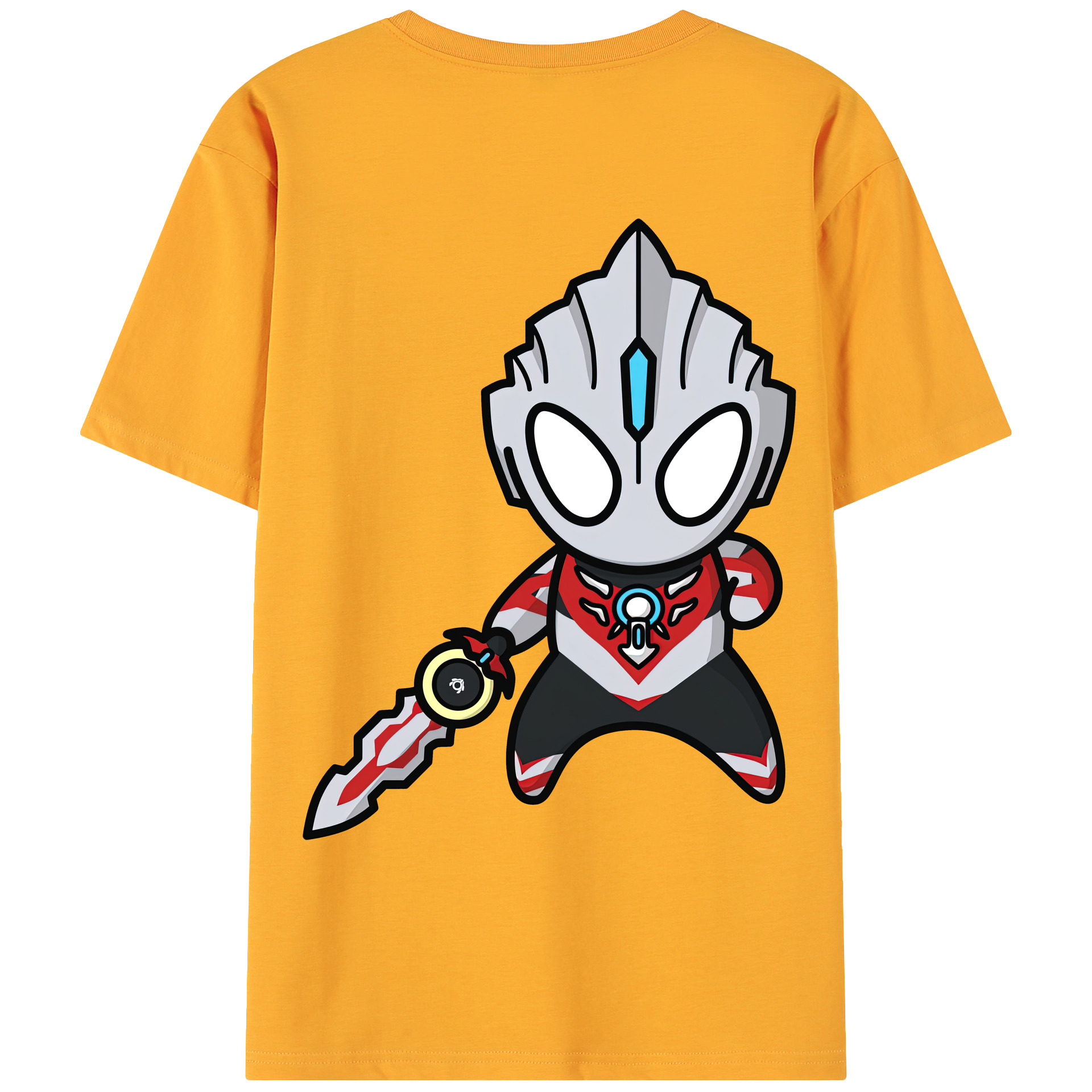 ウルトラマン Ultraman 綿100％ メンズ半袖Tシャツ（バックプリント） 通気性