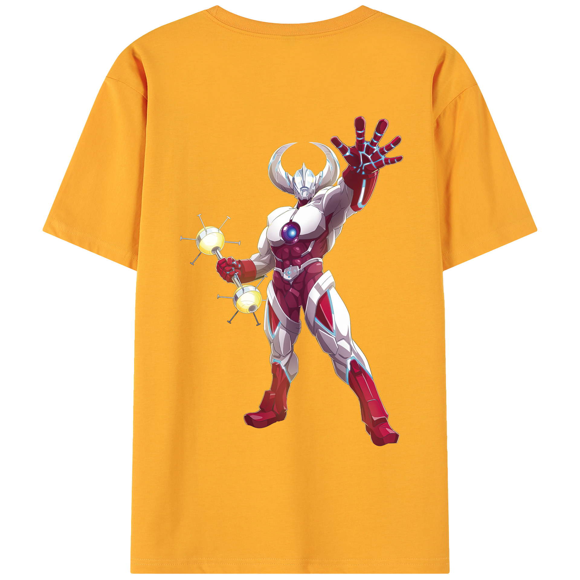 ウルトラマン Ultraman 綿100％ メンズ半袖Tシャツ（バックプリント） 通気性