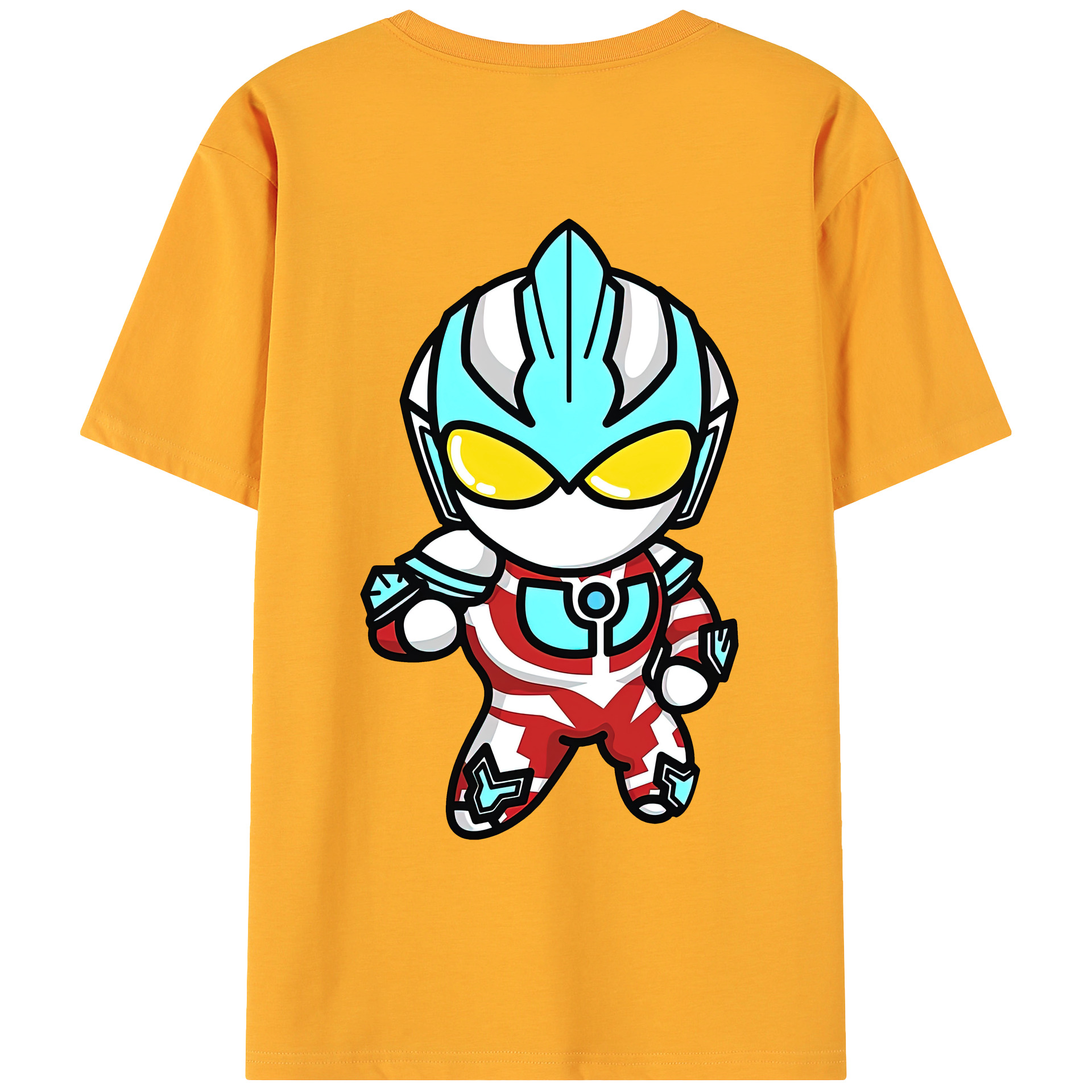 ウルトラマン Ultraman 綿100％ メンズ半袖Tシャツ（バックプリント） 通気性