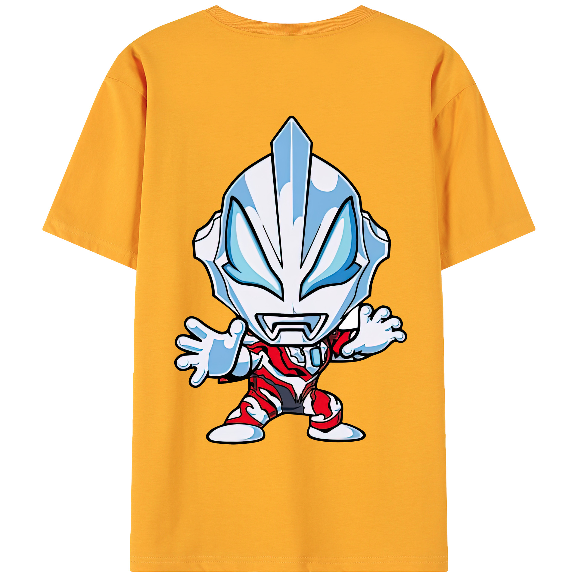 ウルトラマン Ultraman 綿100％ メンズ半袖Tシャツ（バックプリント） 通気性