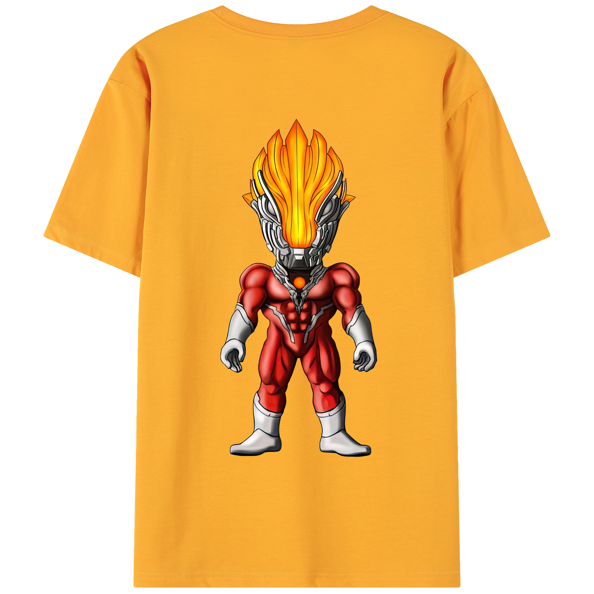 （画像用） ウルトラマン Ultraman 綿100％ メンズ半袖Tシャツ（バックプリント） 通気性