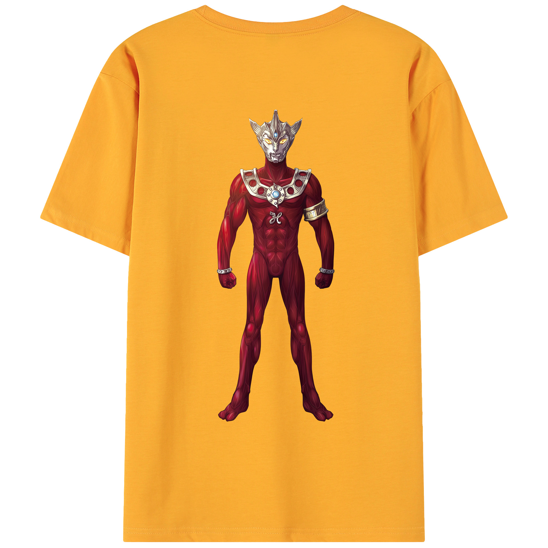 ウルトラマン Ultraman 綿100％ メンズ半袖Tシャツ（バックプリント） 通気性
