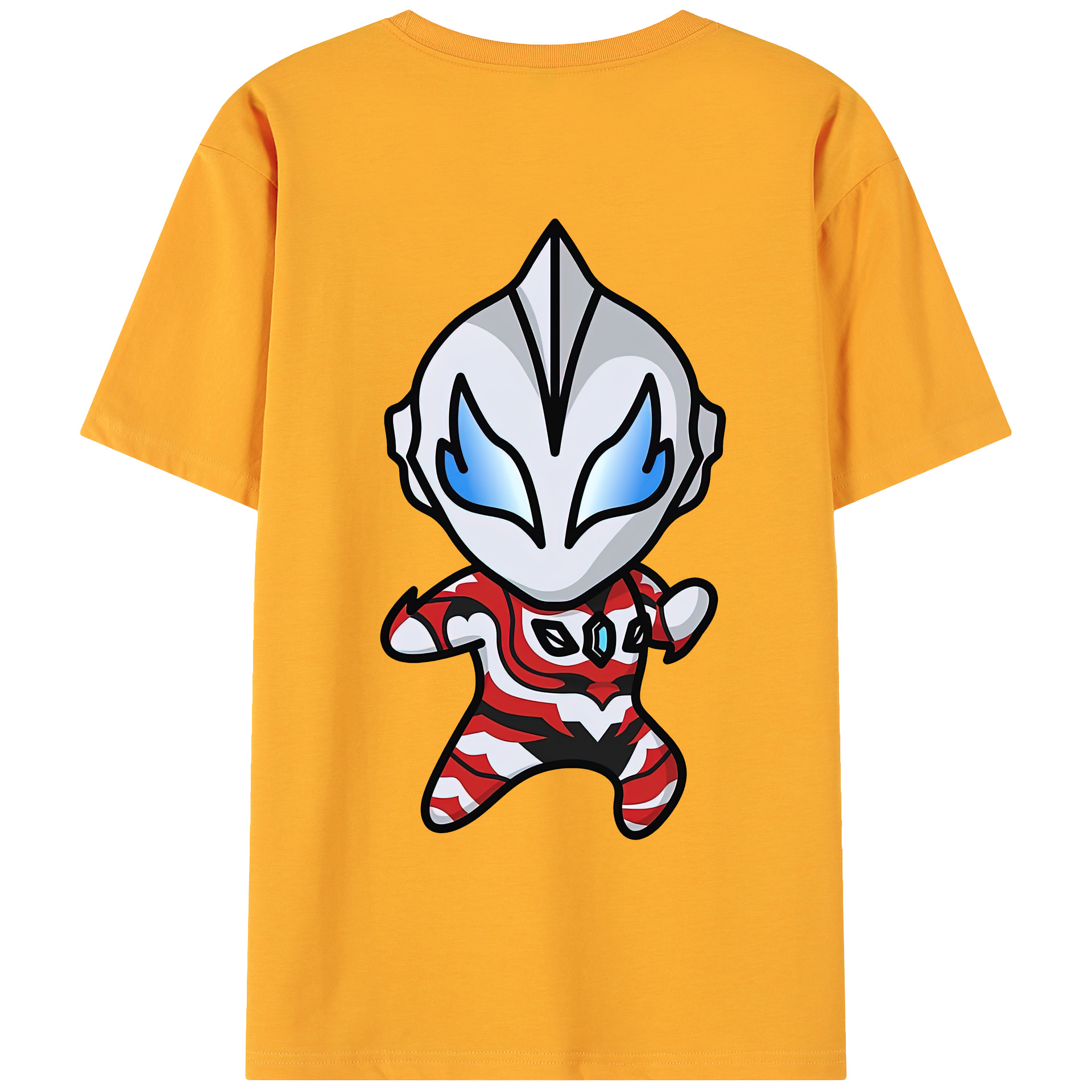 ウルトラマン Ultraman 綿100％ メンズ半袖Tシャツ（バックプリント） 通気性